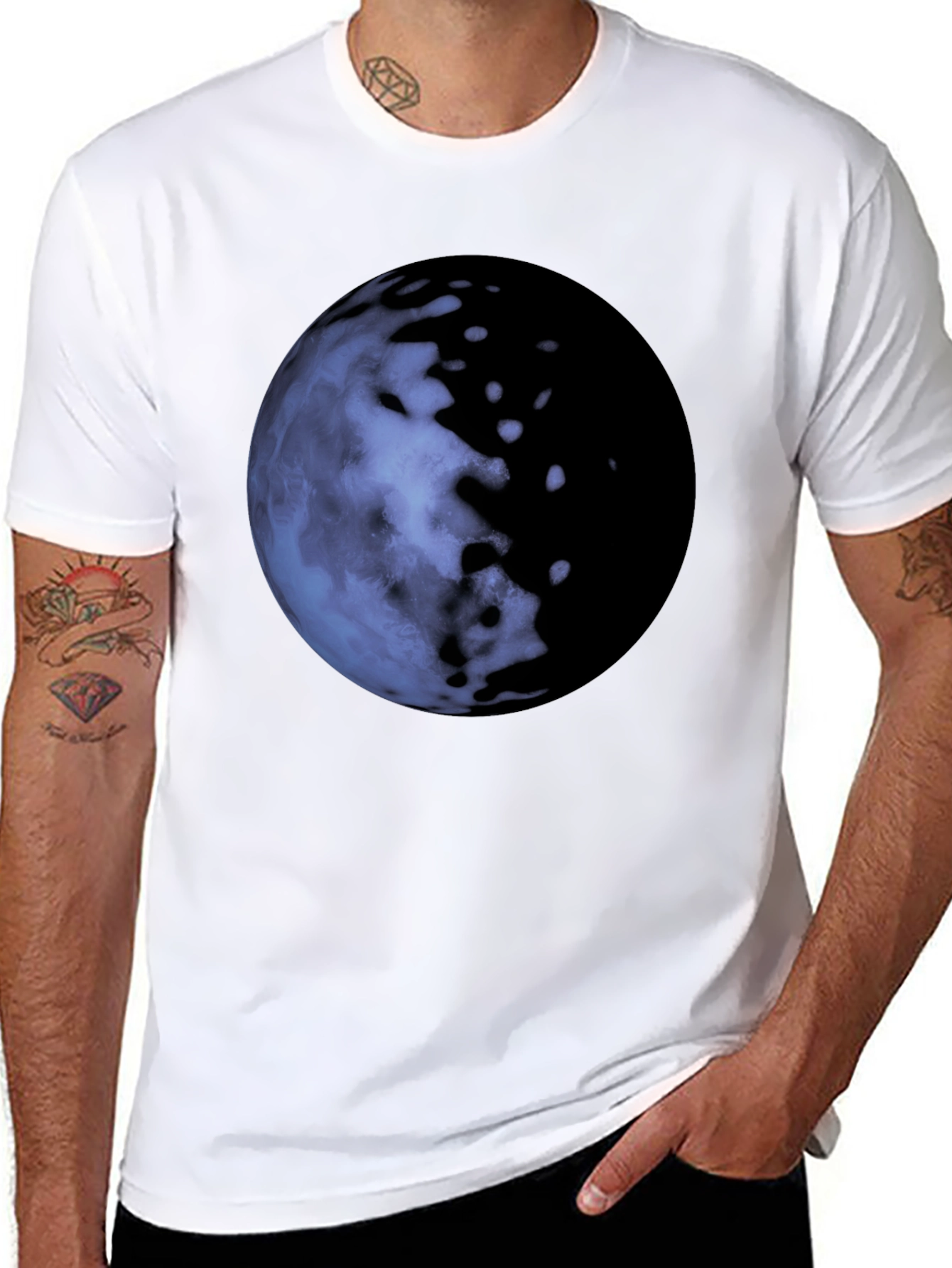 Titan Planet Graphic Tee - Soft Cotton