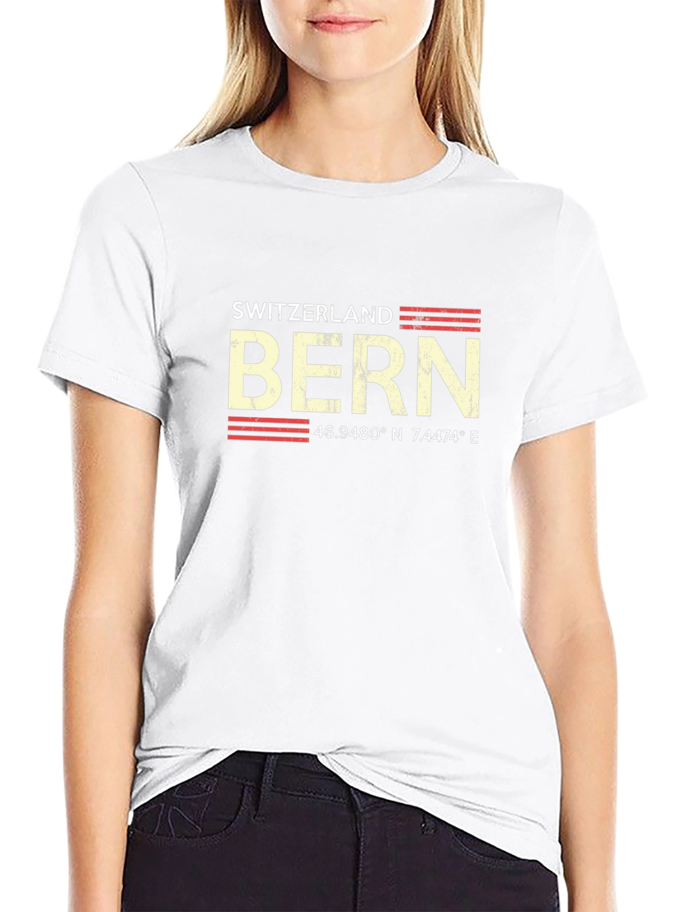 Bern Switzerland Coordinates Graphic T-Shirt