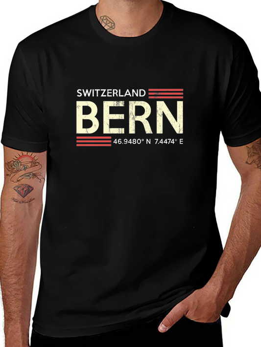 Bern Switzerland Coordinates Graphic T-Shirt