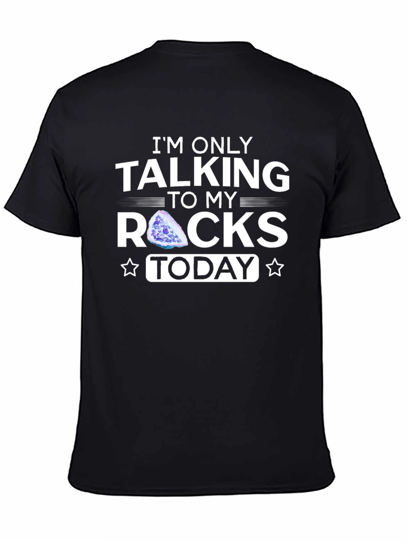 Talking to My Rocks T-Shirt - Black