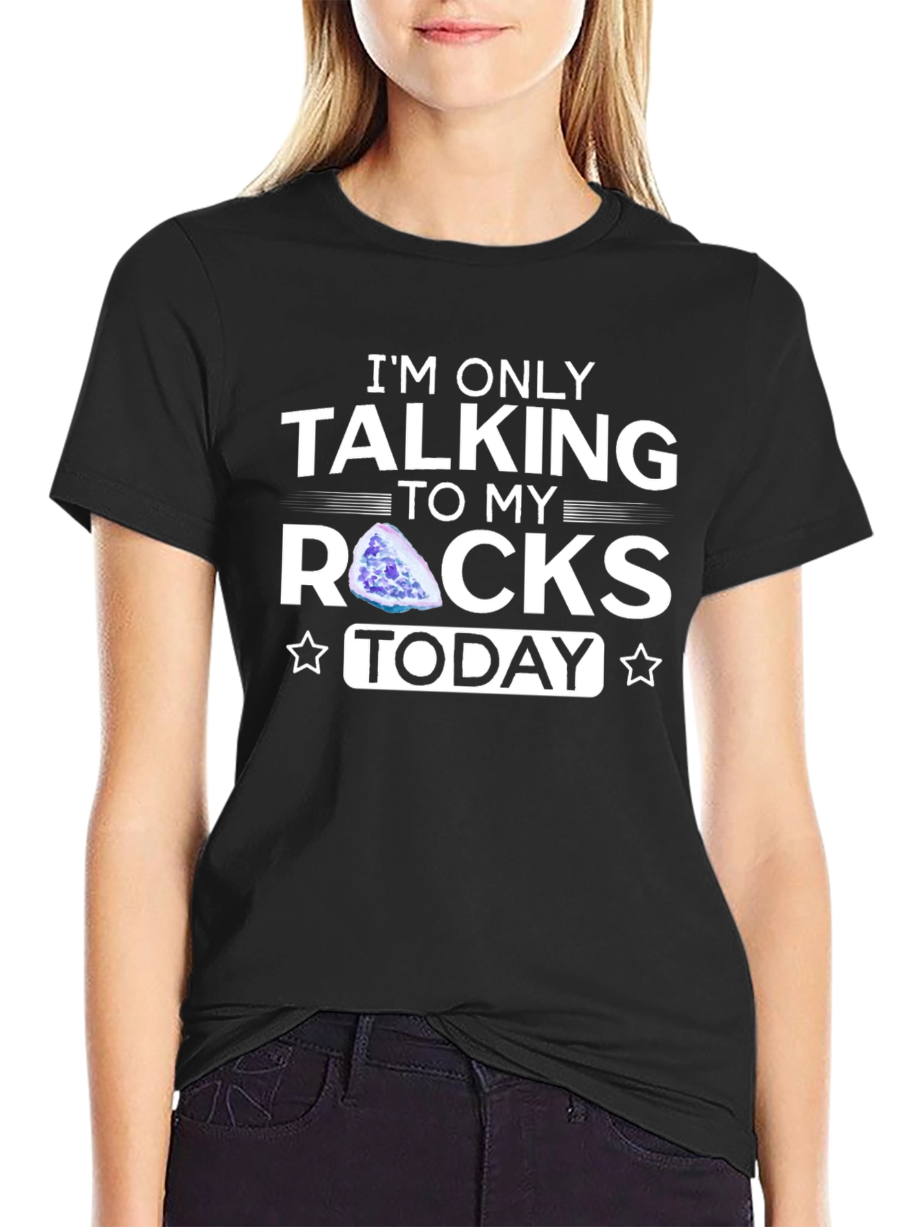 Talking to My Rocks T-Shirt - Black