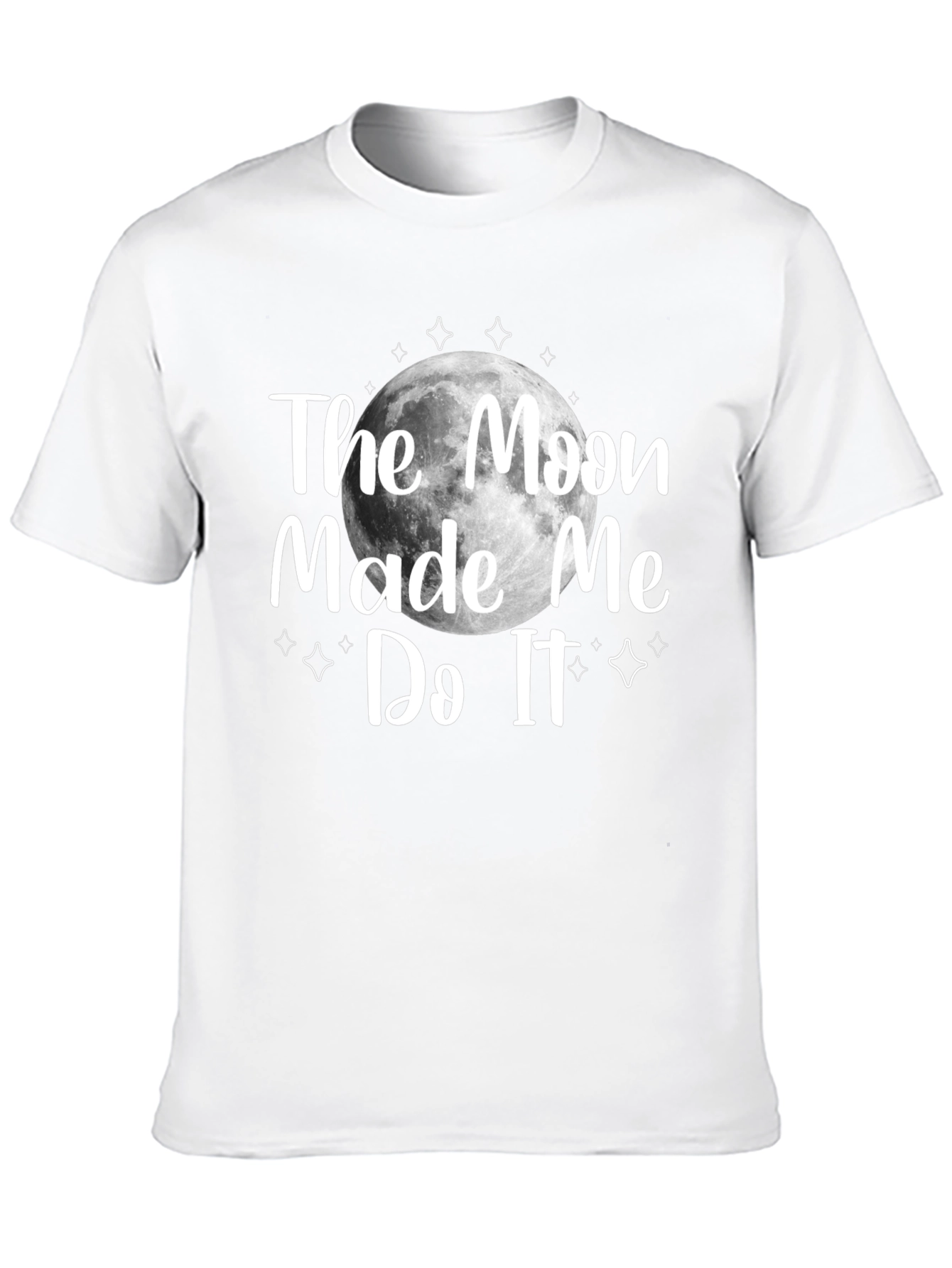 The Moon Made Me Do It Black T-Shirt