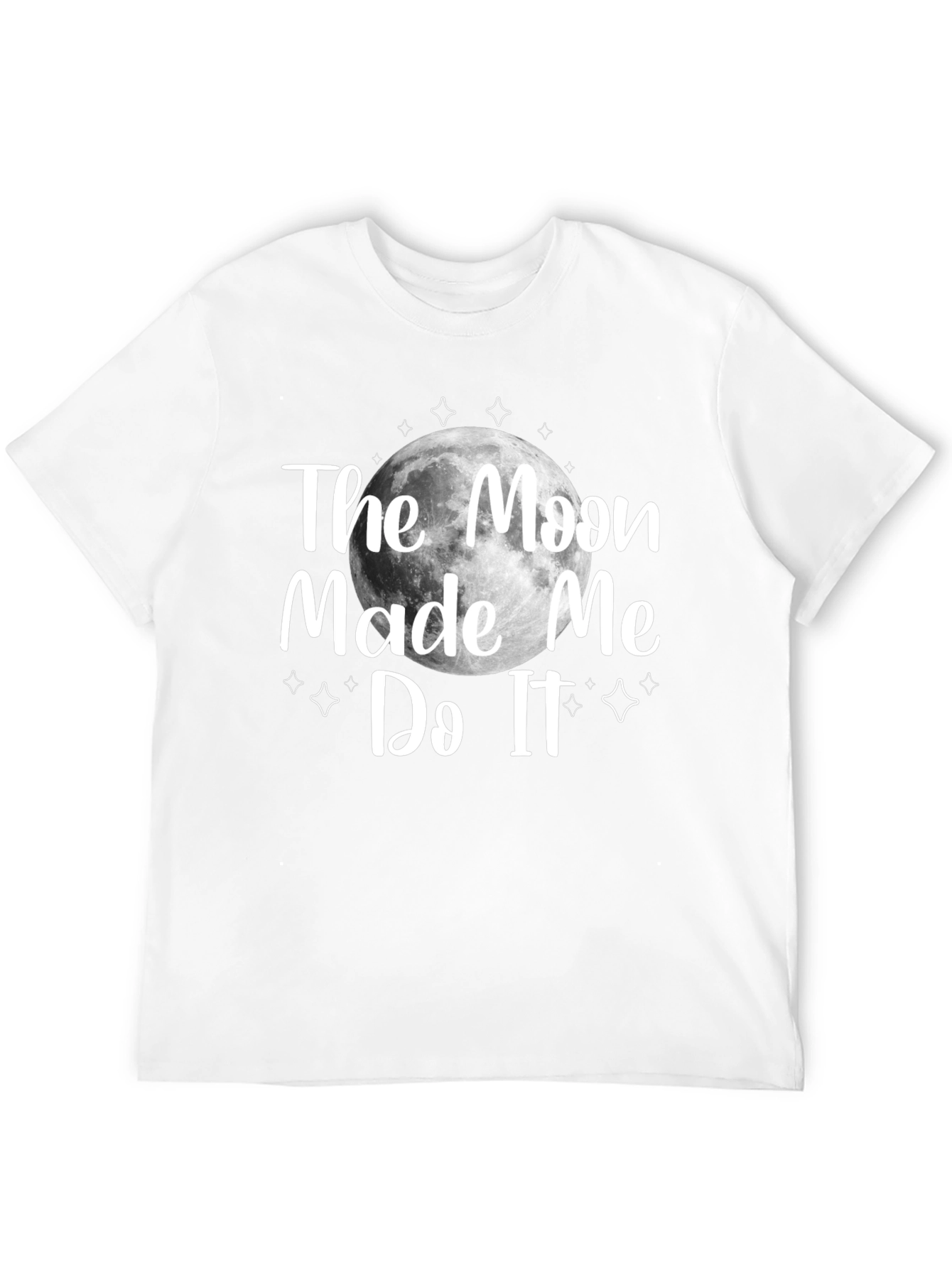 The Moon Made Me Do It Black T-Shirt
