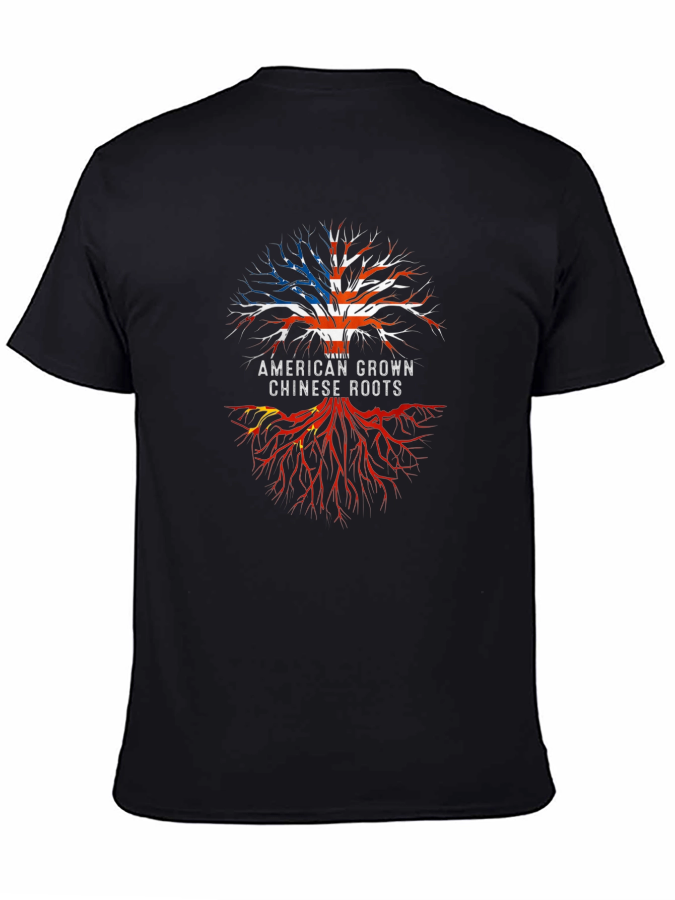 American Grown Chinese Roots Graphic Tee