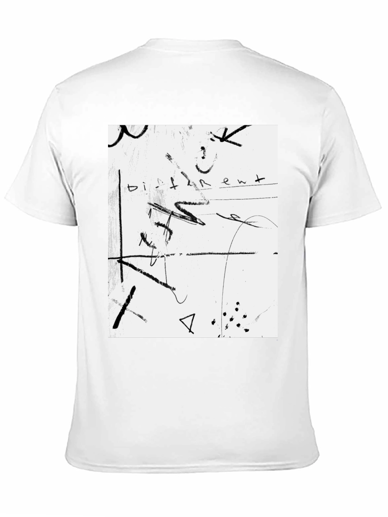 Abstract Art Graphic Tee - Black Unisex Shirt