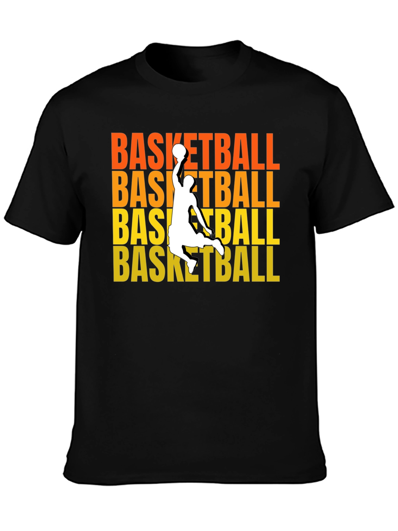 Basketball Player Graphic Black T-Shirt