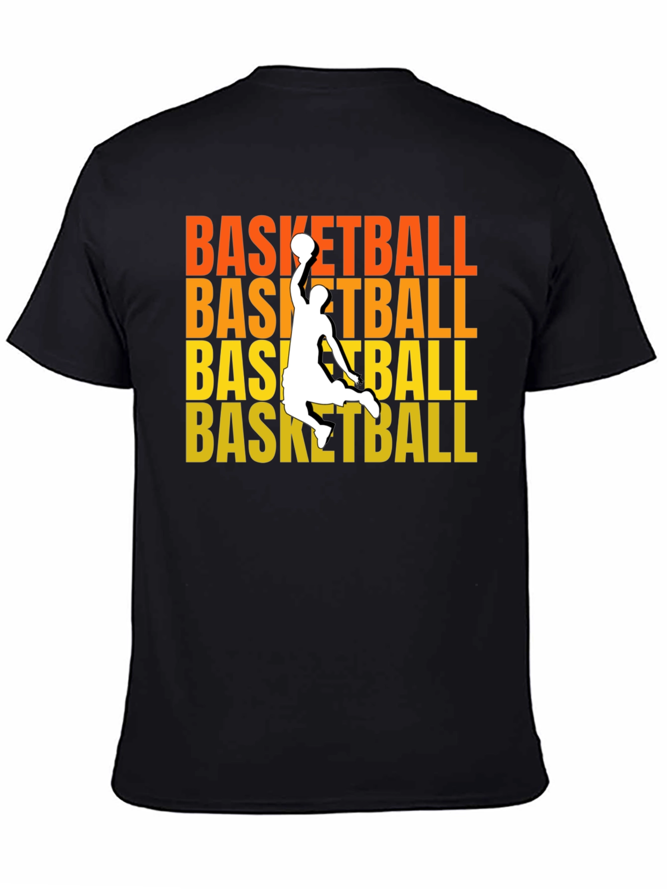 Basketball Player Graphic Black T-Shirt