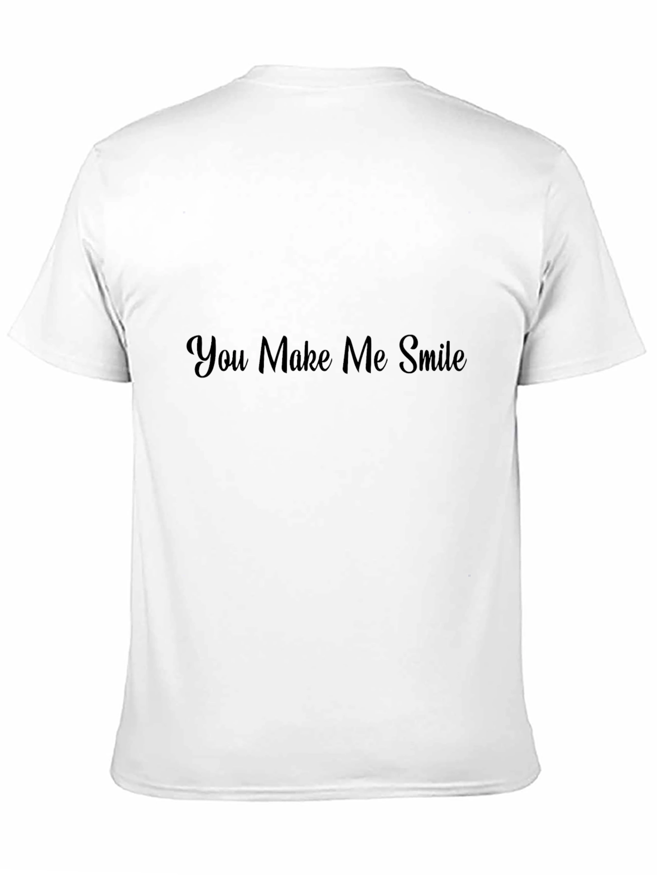 You Make Me Smile Graphic Tee - Black