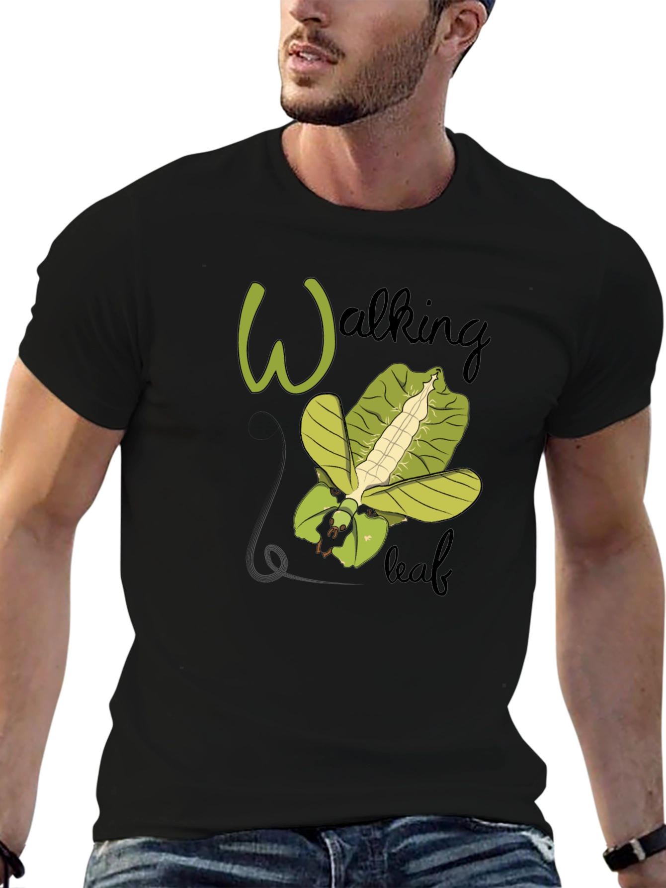Walking Leaf Insect T-Shirt - Nature Inspired Design