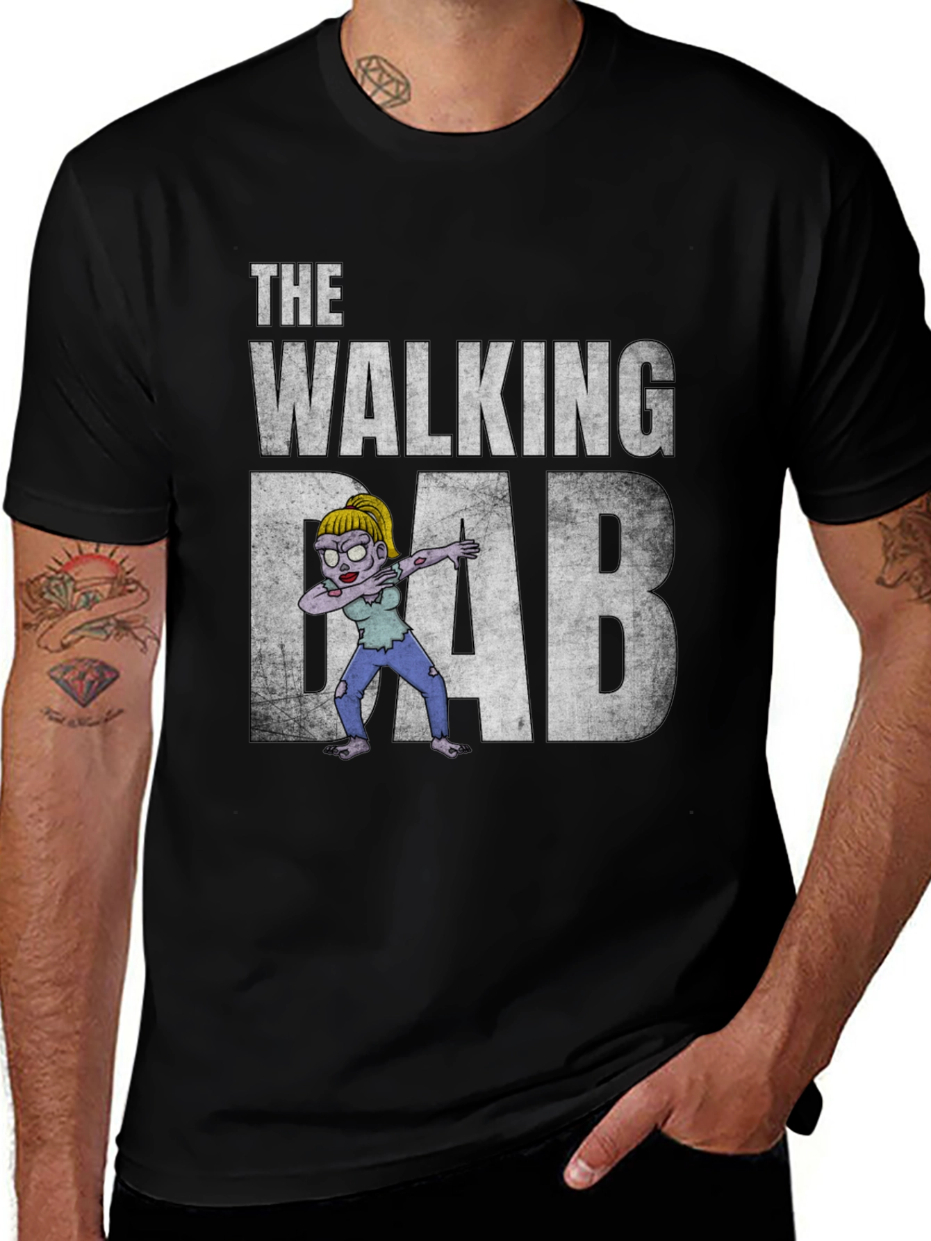 The Walking Dab Zombie Graphic T-Shirt