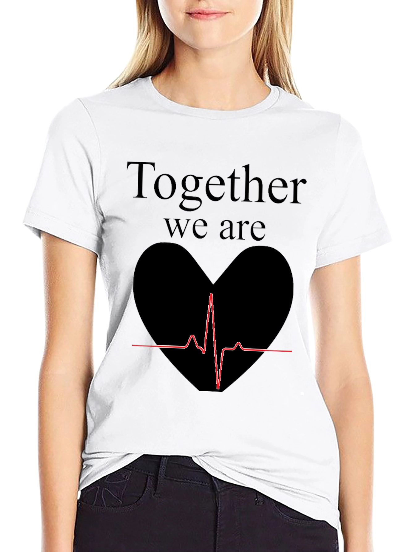 Together We Are Heartbeat Graphic Tee