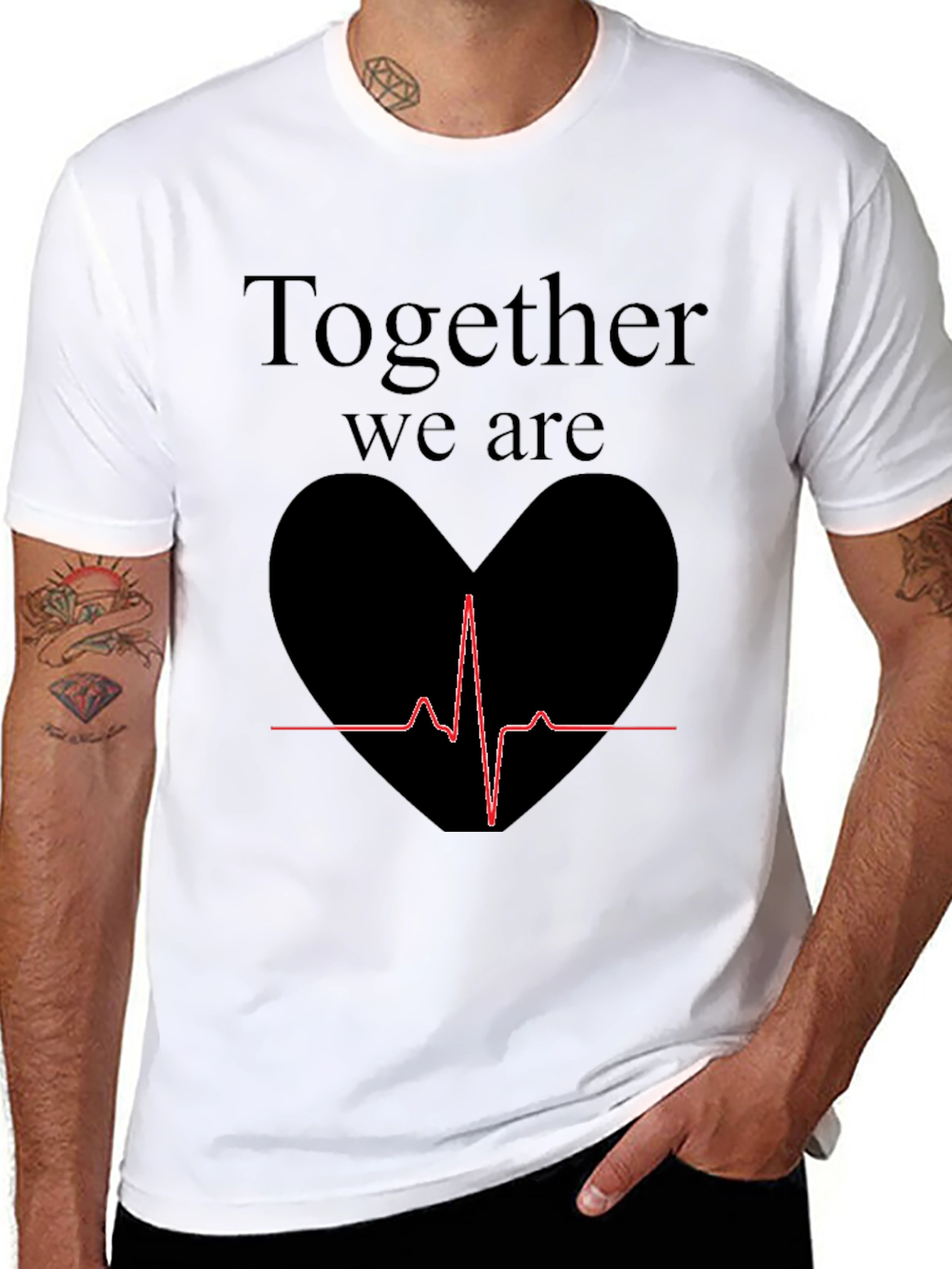 Together We Are Heartbeat Graphic Tee