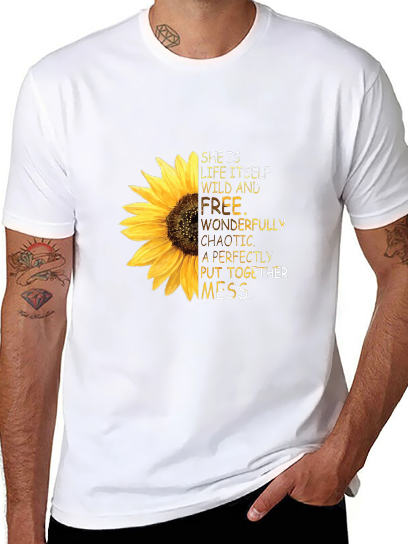 Sunflower Graphic Tee: Wild & Free