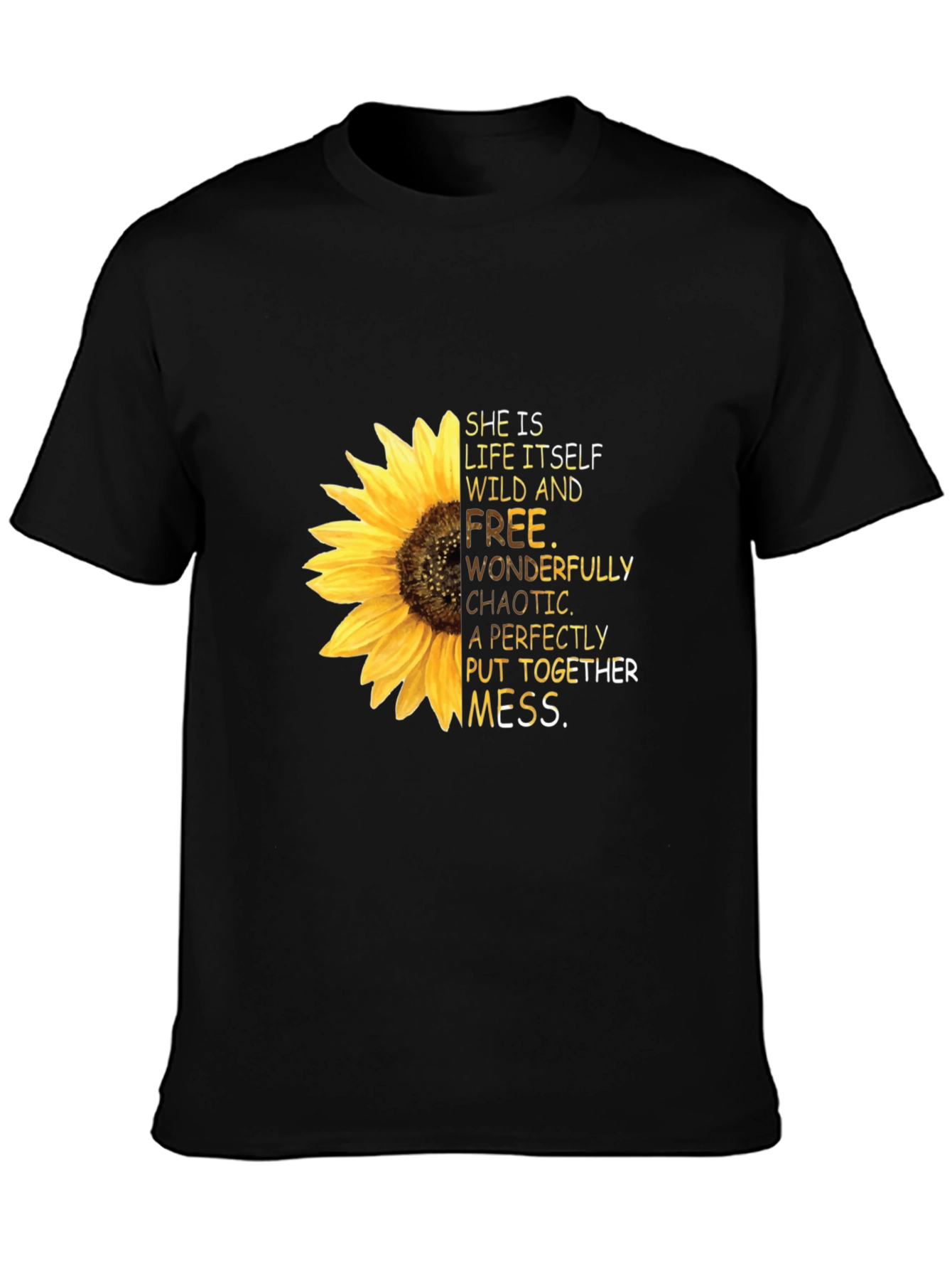 Sunflower Graphic Tee: Wild & Free