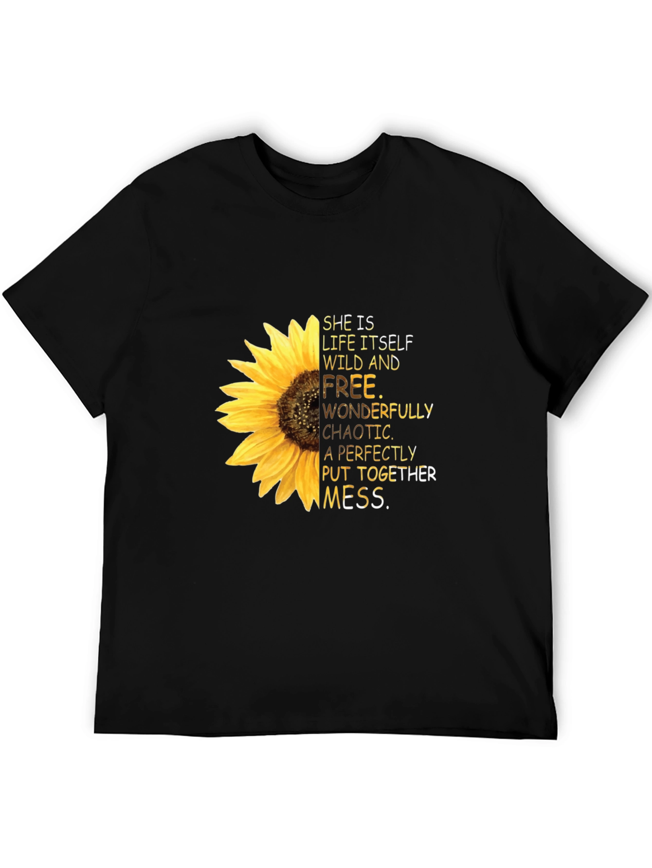 Sunflower Graphic Tee: Wild & Free