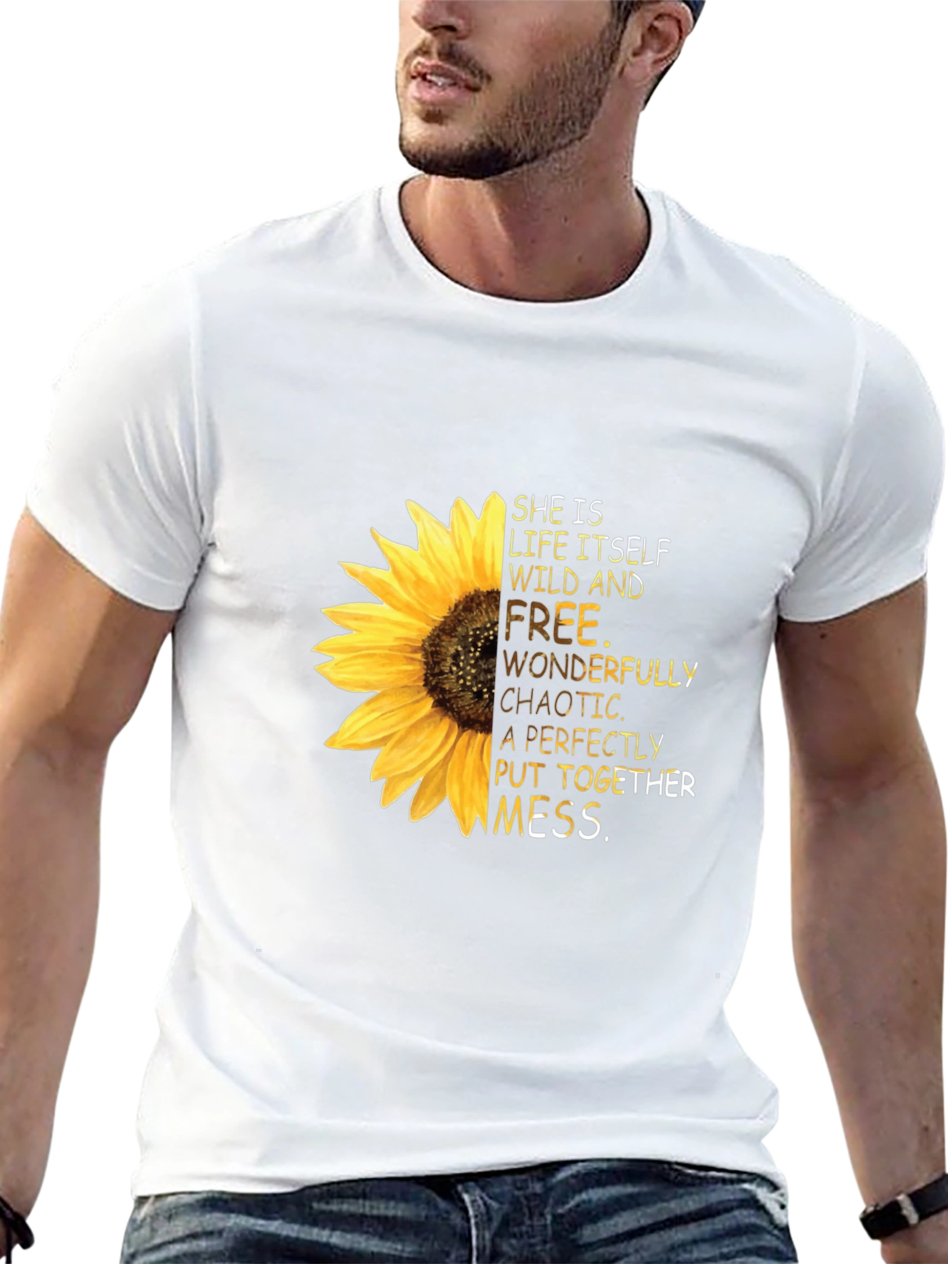 Sunflower Graphic Tee: Wild & Free