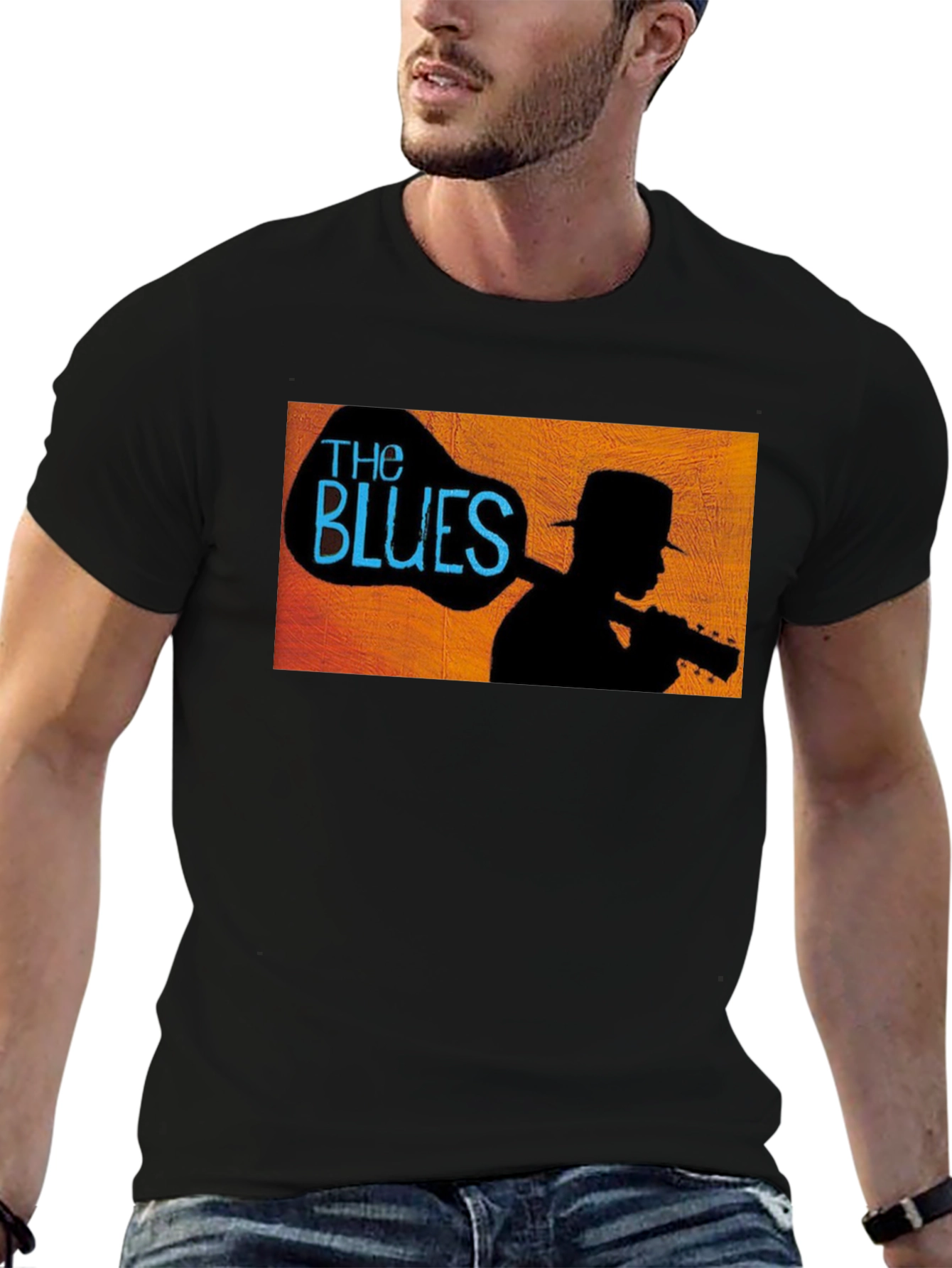 The Blues Silhouette Graphic Tee - Black
