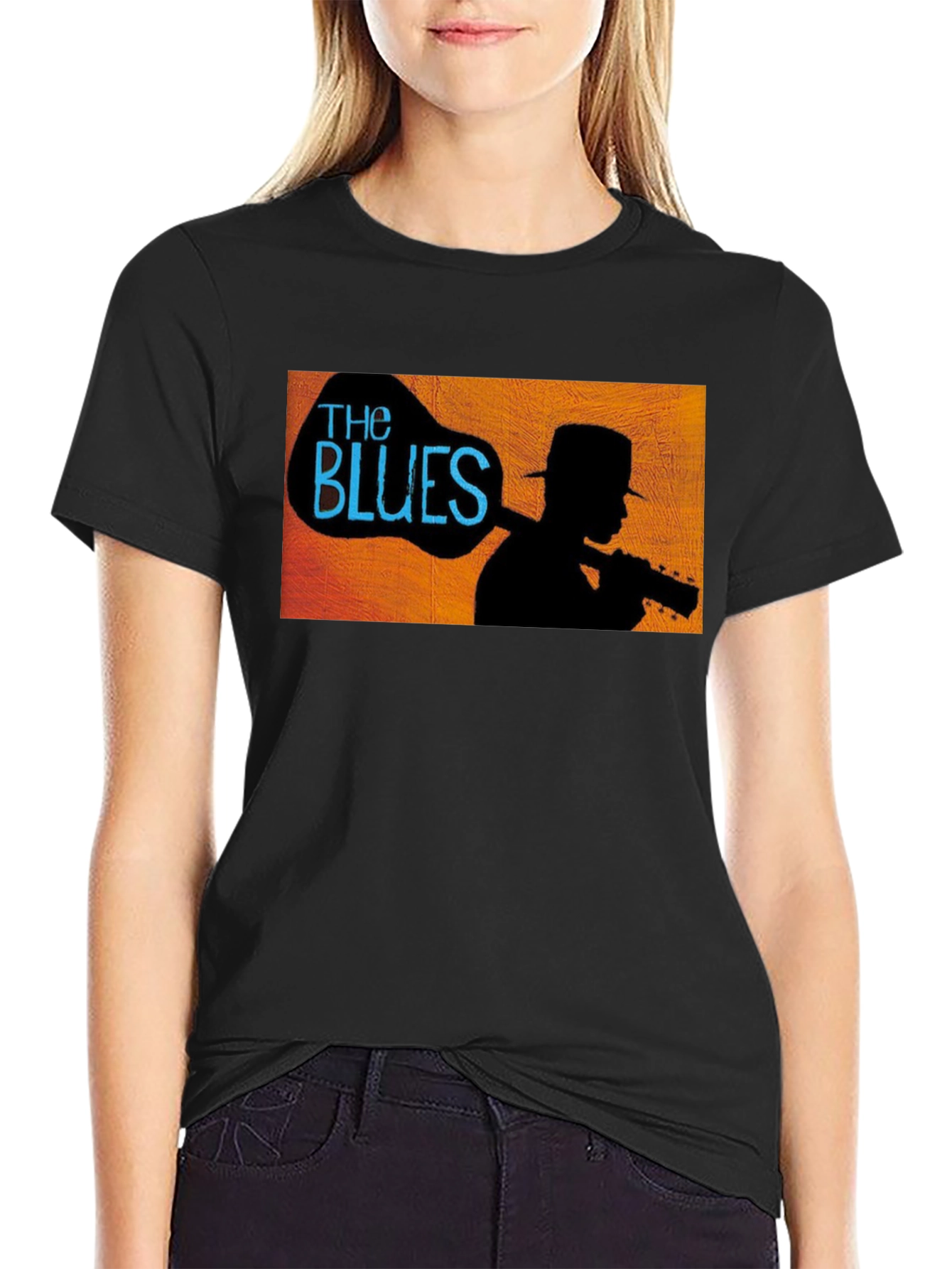 The Blues Silhouette Graphic Tee - Black