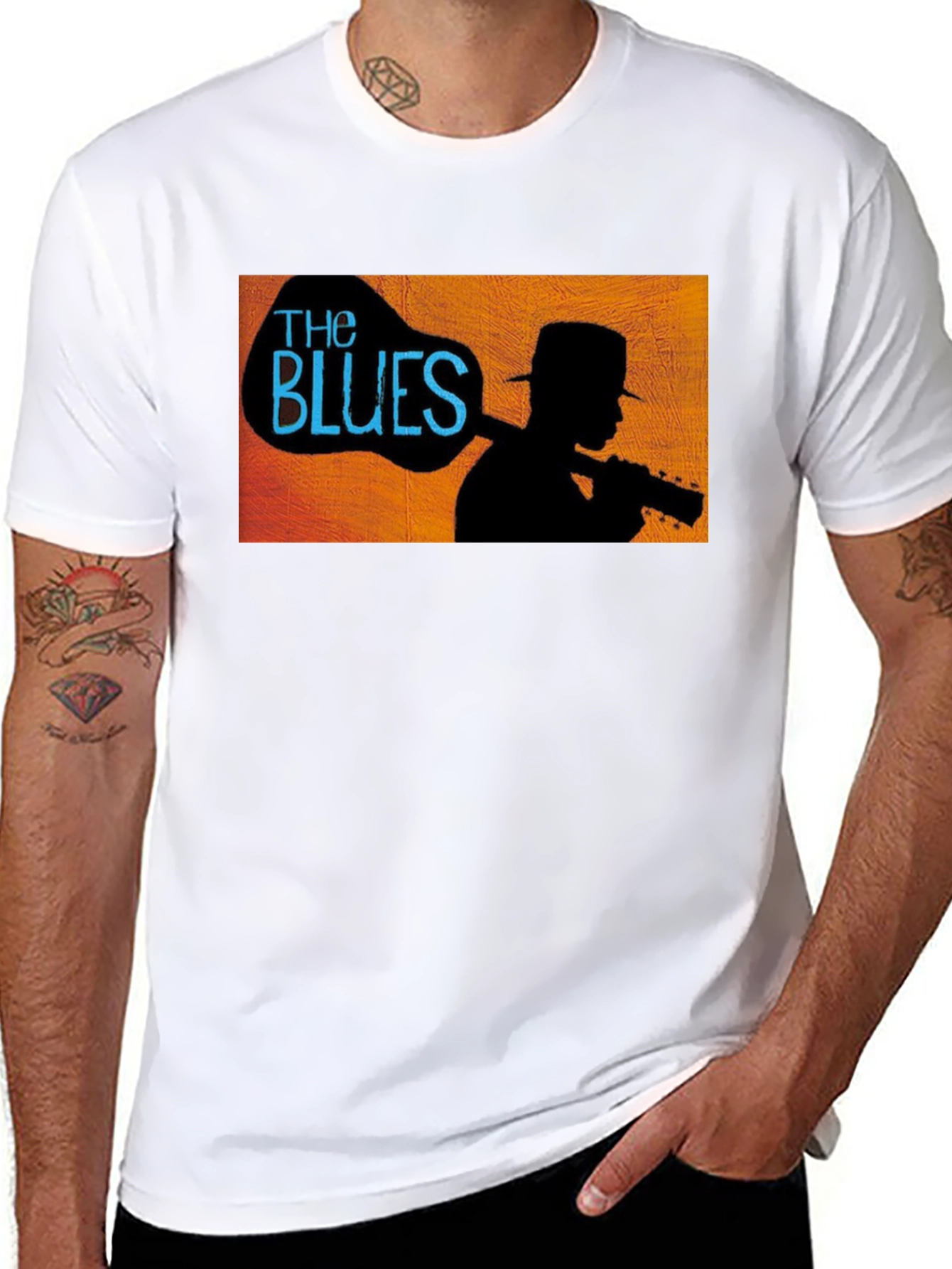 The Blues Silhouette Graphic Tee - Black
