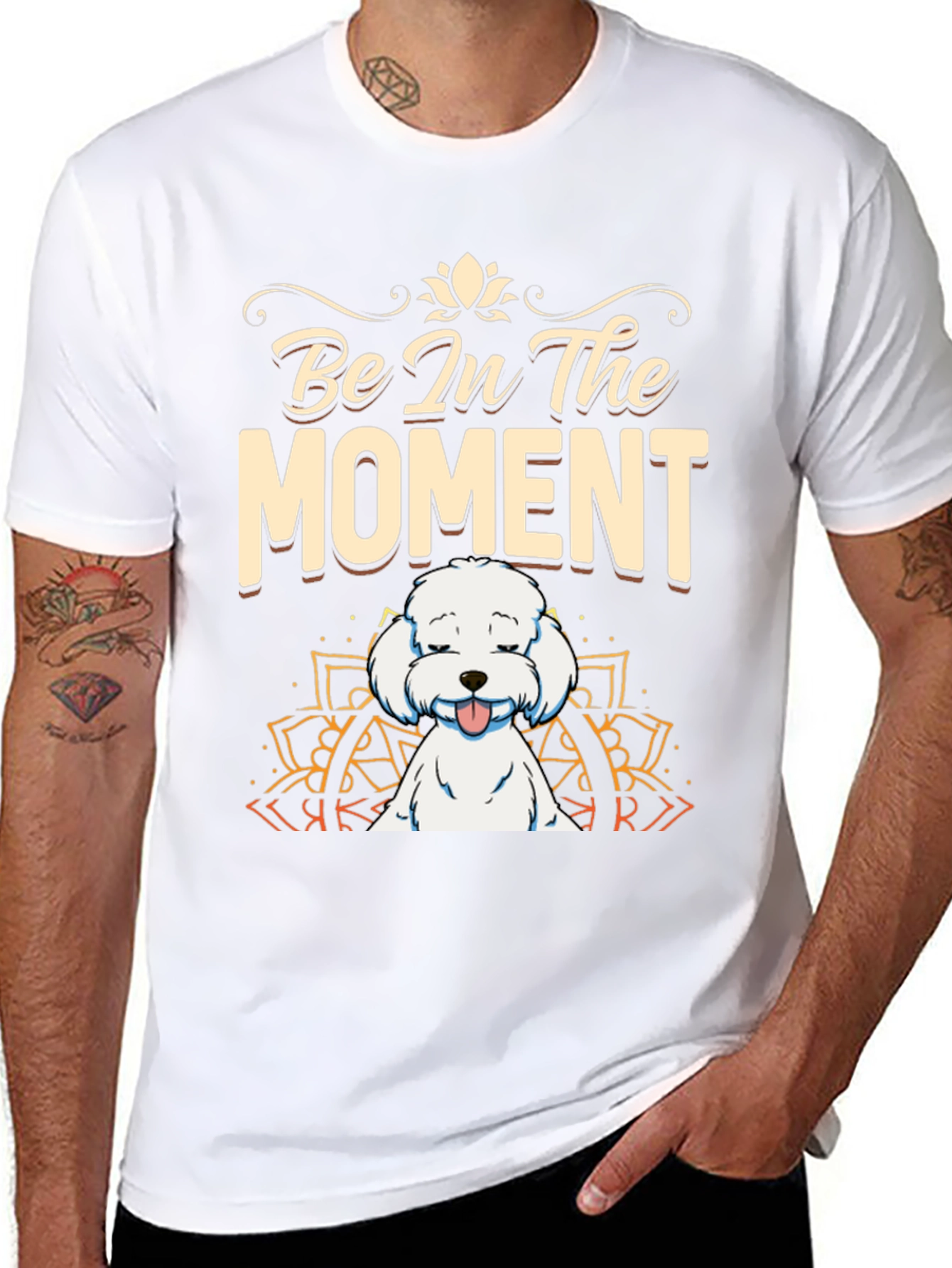 Be In The Moment Dog T-Shirt