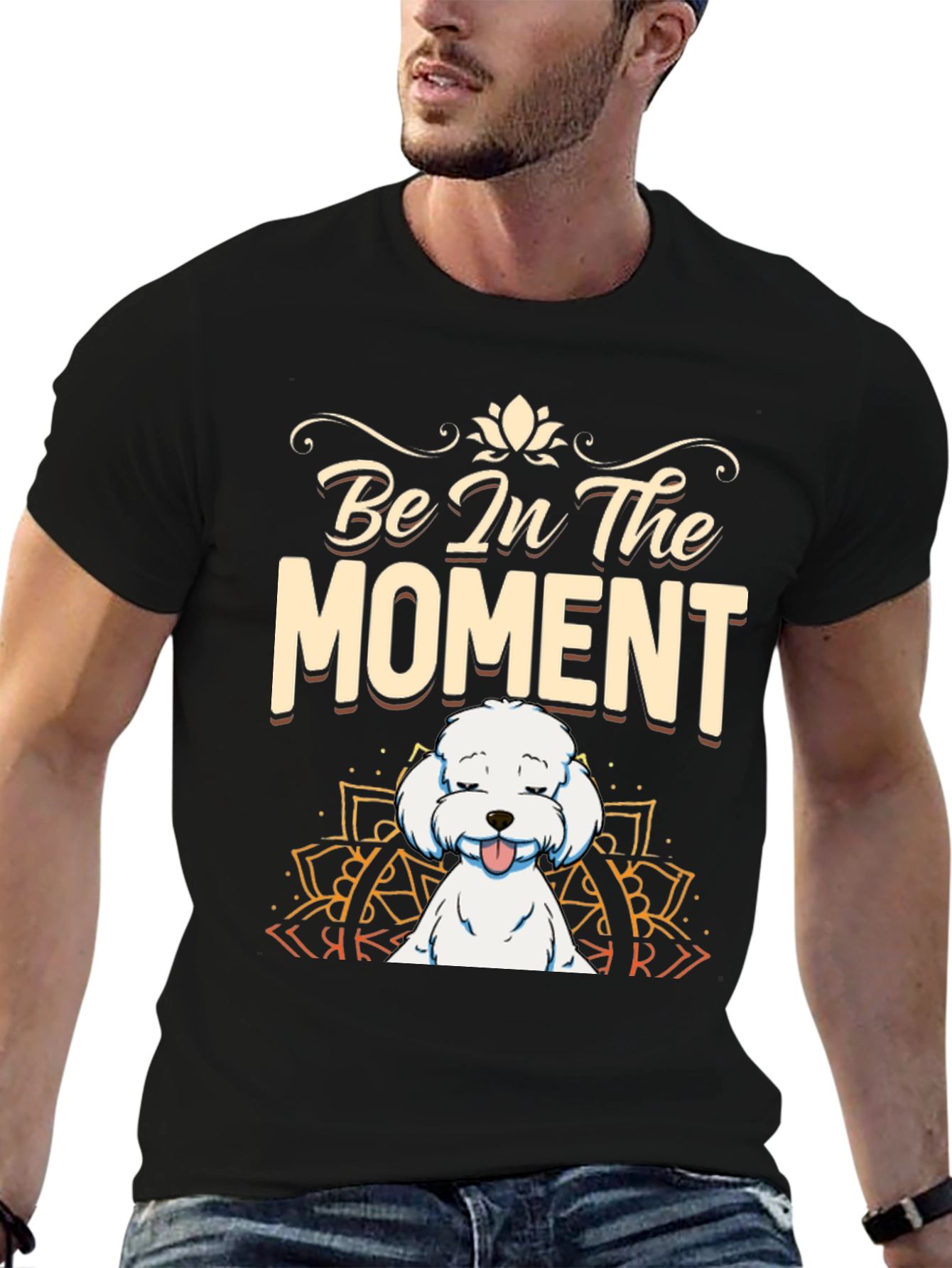 Be In The Moment Dog T-Shirt