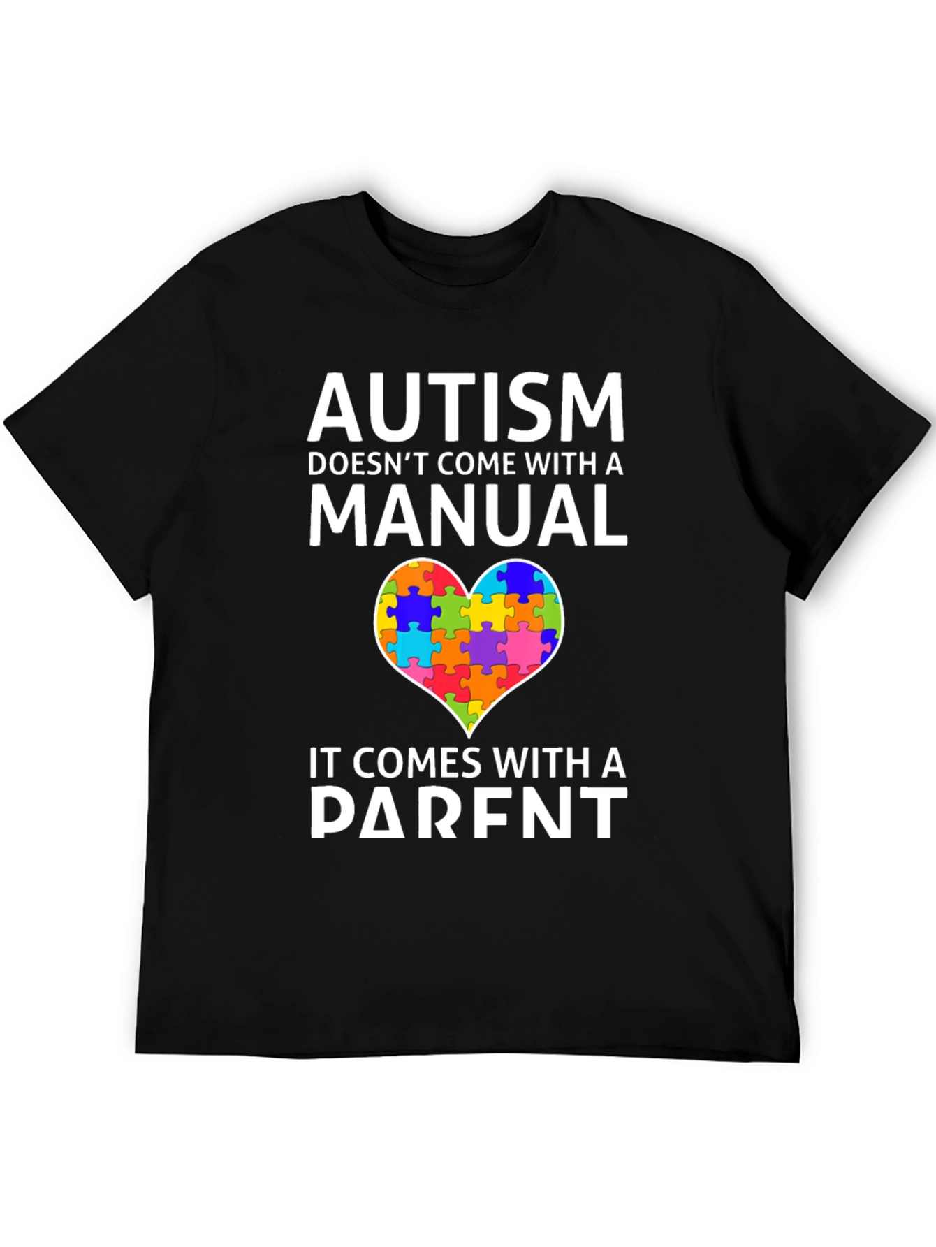 Autism Awareness T-Shirt - Puzzle Heart Parent Design