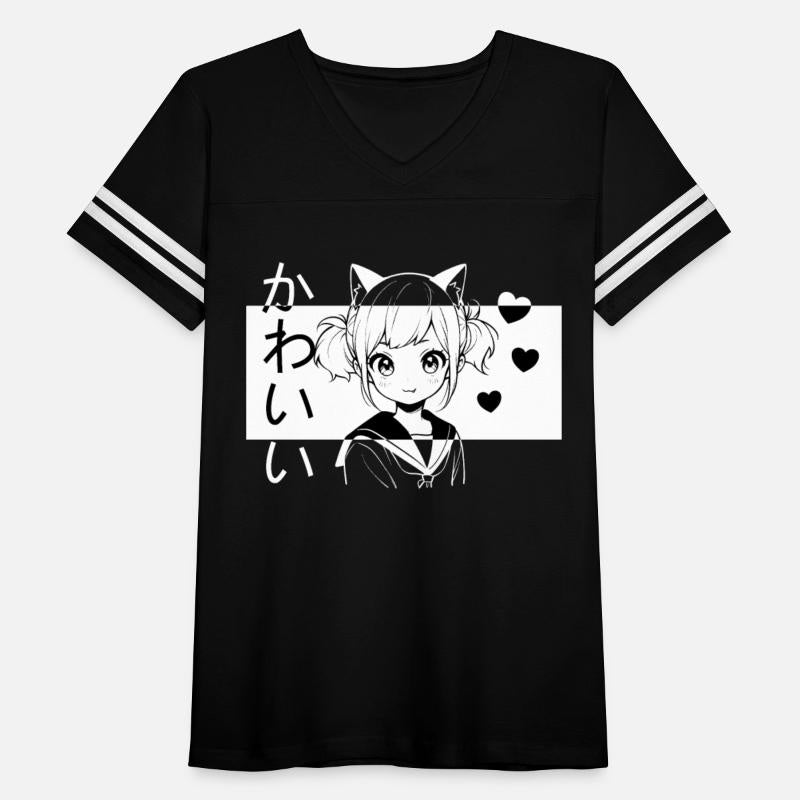 Kawaii Neko Girl School Girl Harajuku Manga Illust