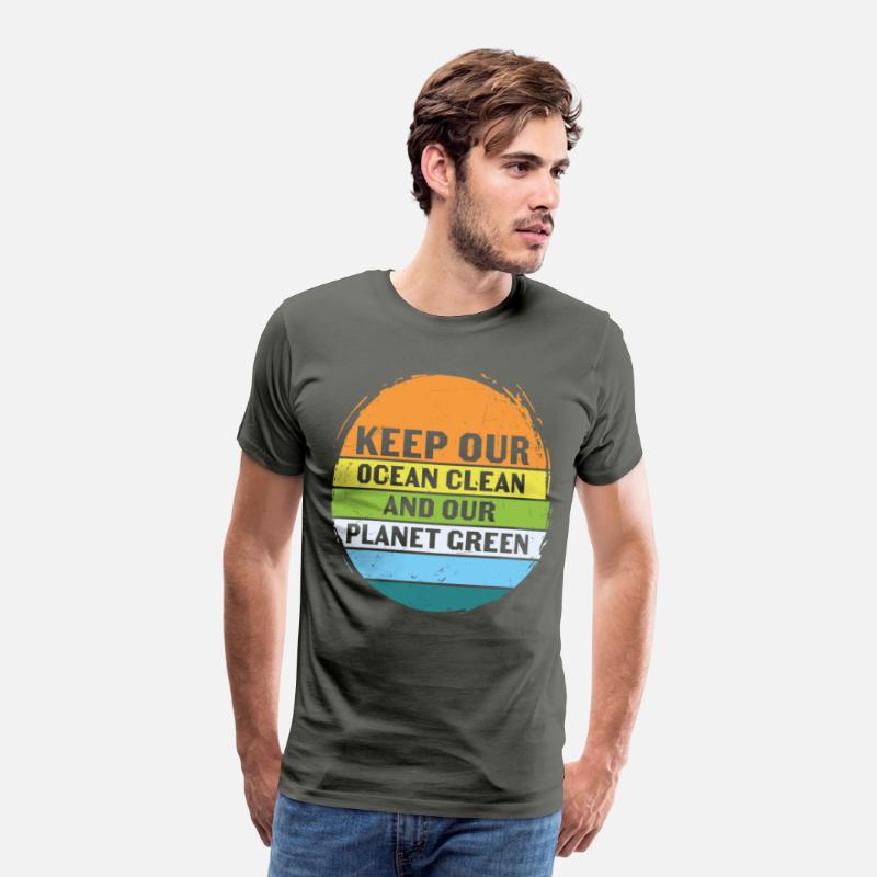 Keep Our Ocean Clean And Planet Green Retro
