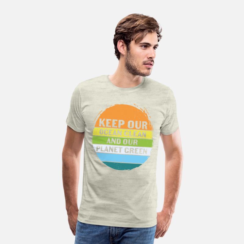 Keep Our Ocean Clean And Planet Green Retro
