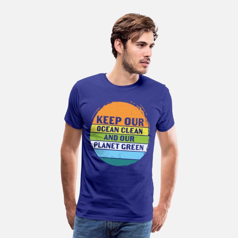 Keep Our Ocean Clean And Planet Green Retro
