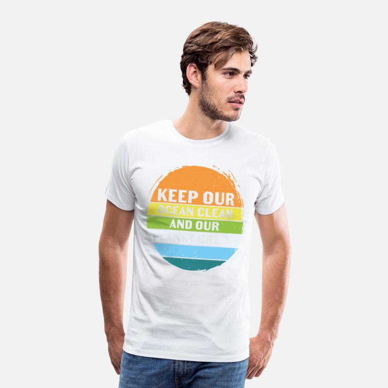 Keep Our Ocean Clean And Planet Green Retro