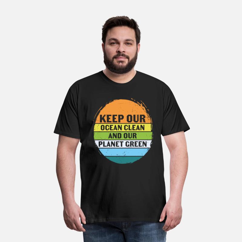 Keep Our Ocean Clean And Planet Green Retro