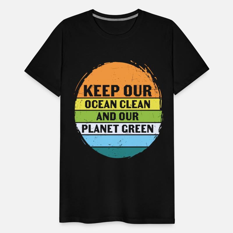 Keep Our Ocean Clean And Planet Green Retro