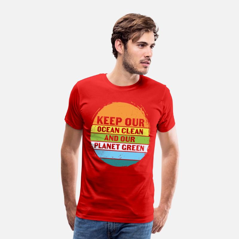 Keep Our Ocean Clean And Planet Green Retro