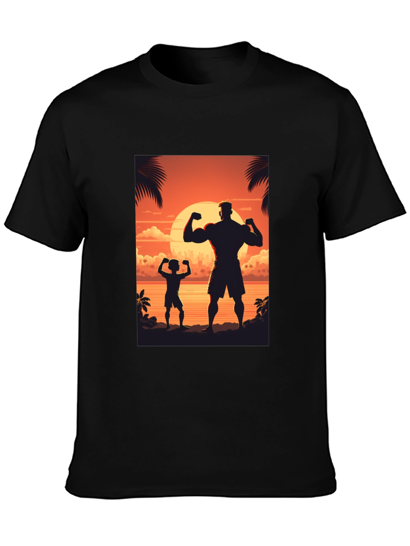 Sunset Silhouette Graphic Tee