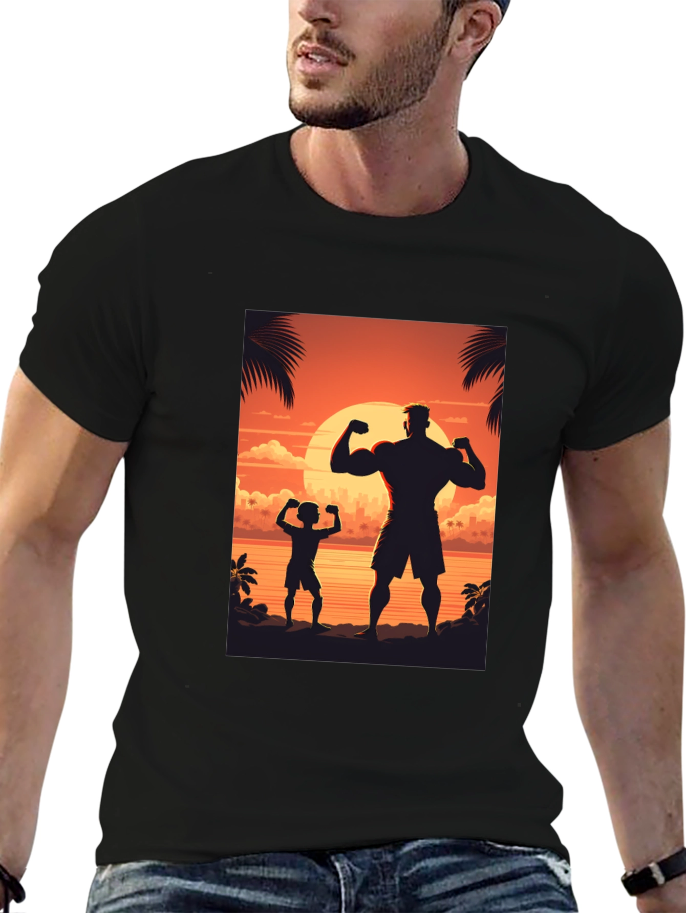 Sunset Silhouette Graphic Tee