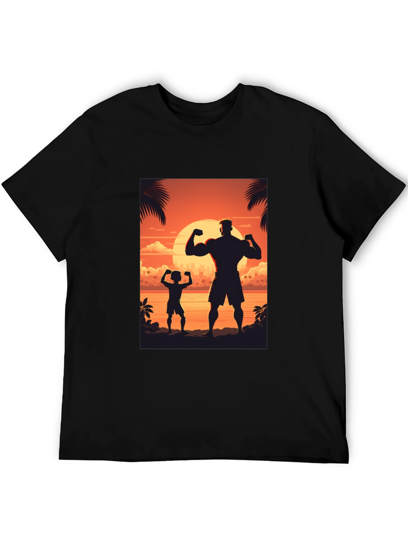 Sunset Silhouette Graphic Tee