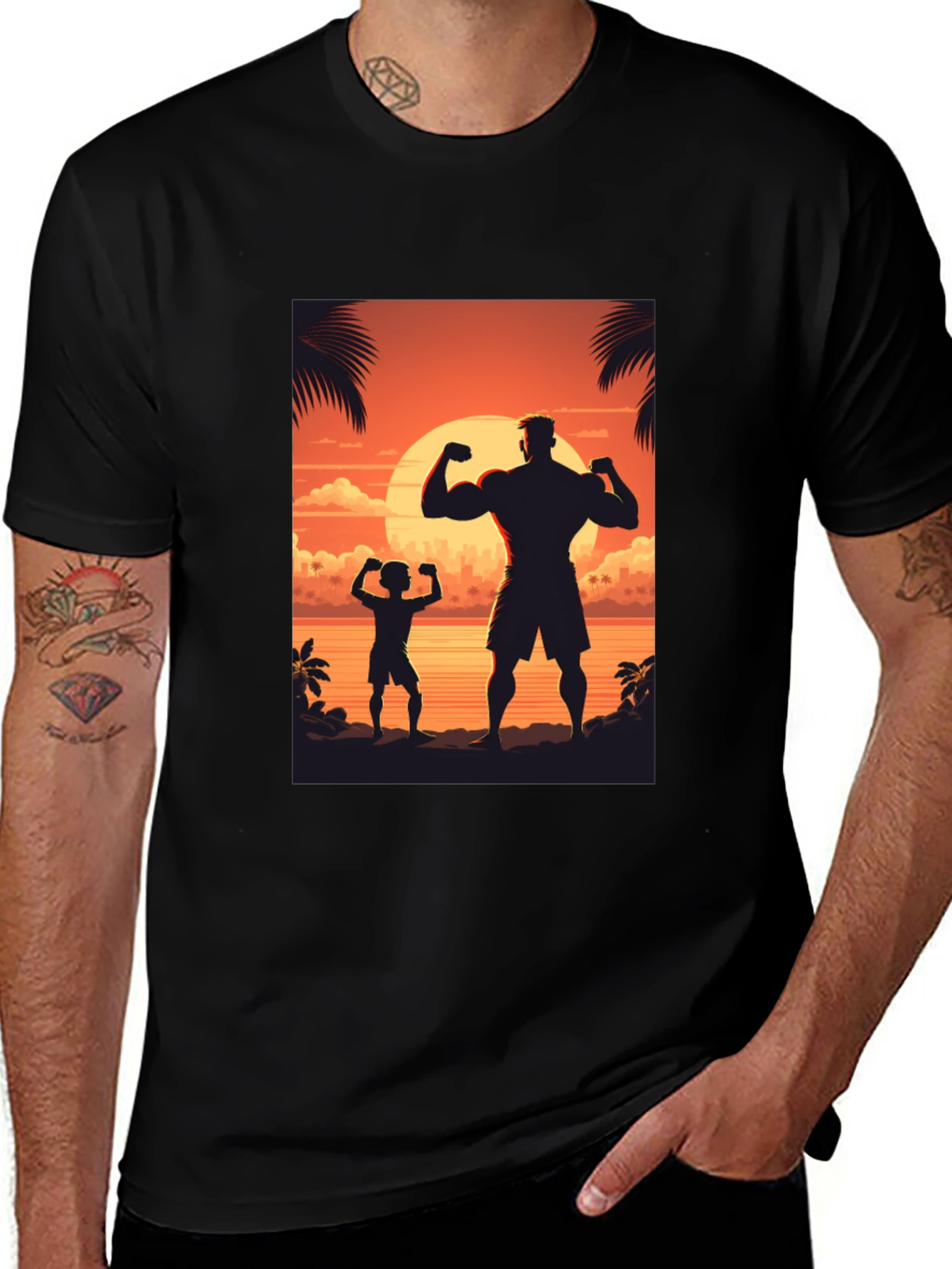 Sunset Silhouette Graphic Tee