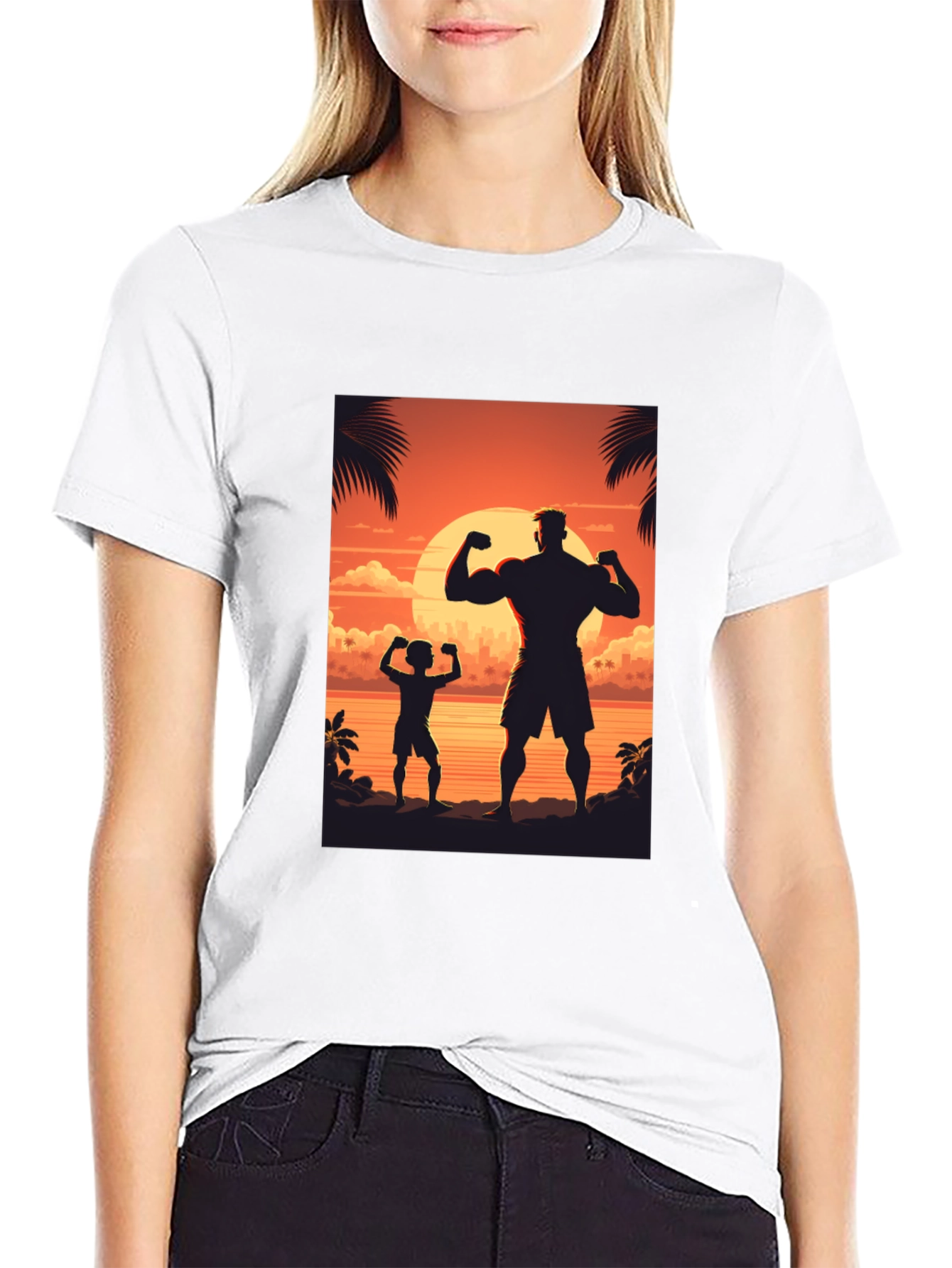 Sunset Silhouette Graphic Tee