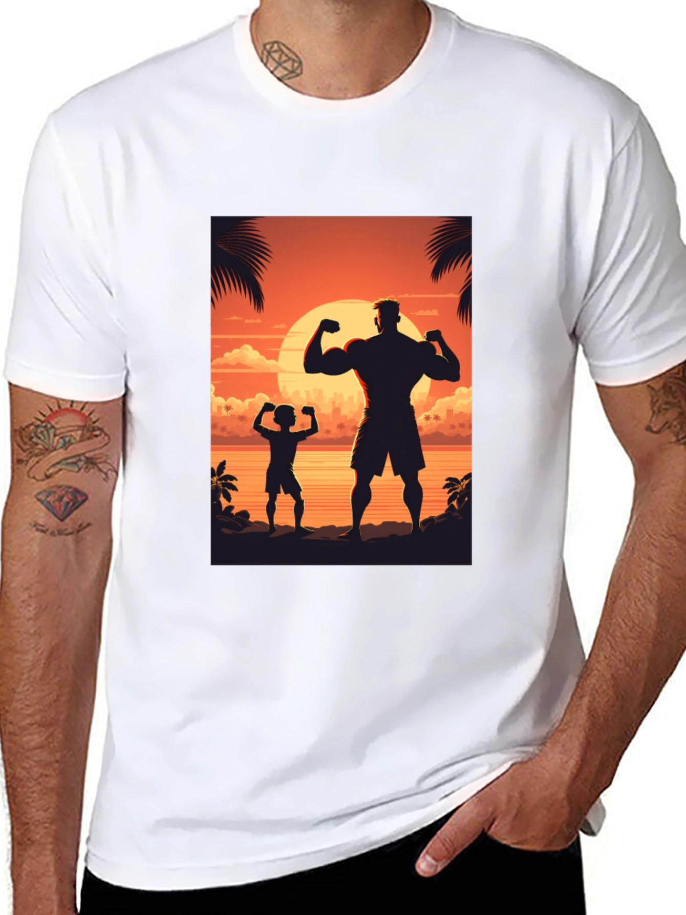 Sunset Silhouette Graphic Tee