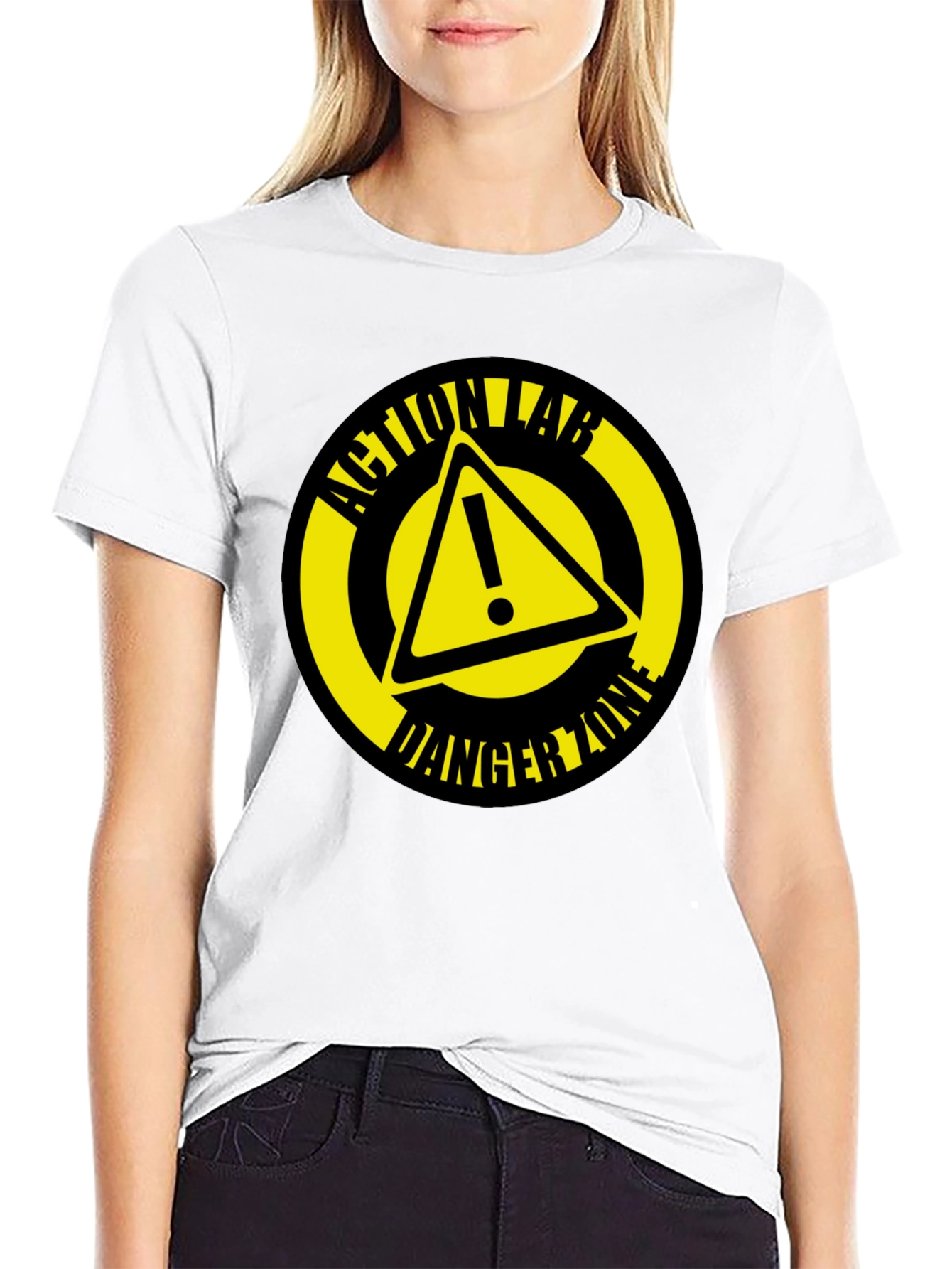Action Lab Danger Zone Black Graphic T-Shirt