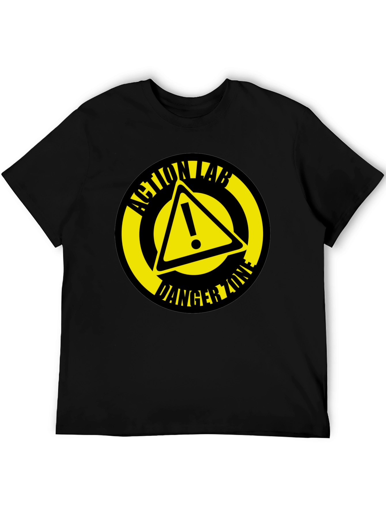 Action Lab Danger Zone Black Graphic T-Shirt