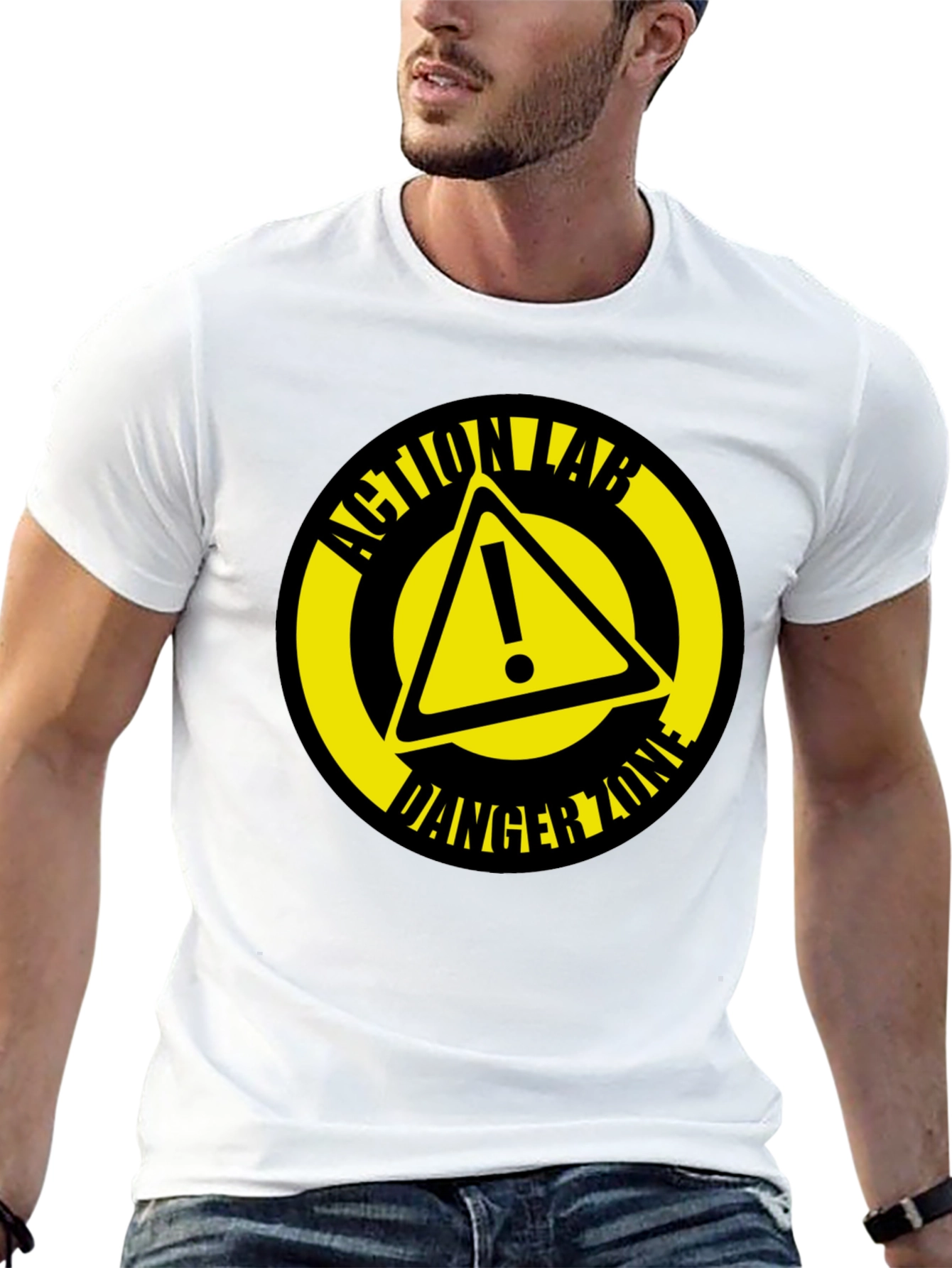 Action Lab Danger Zone Black Graphic T-Shirt
