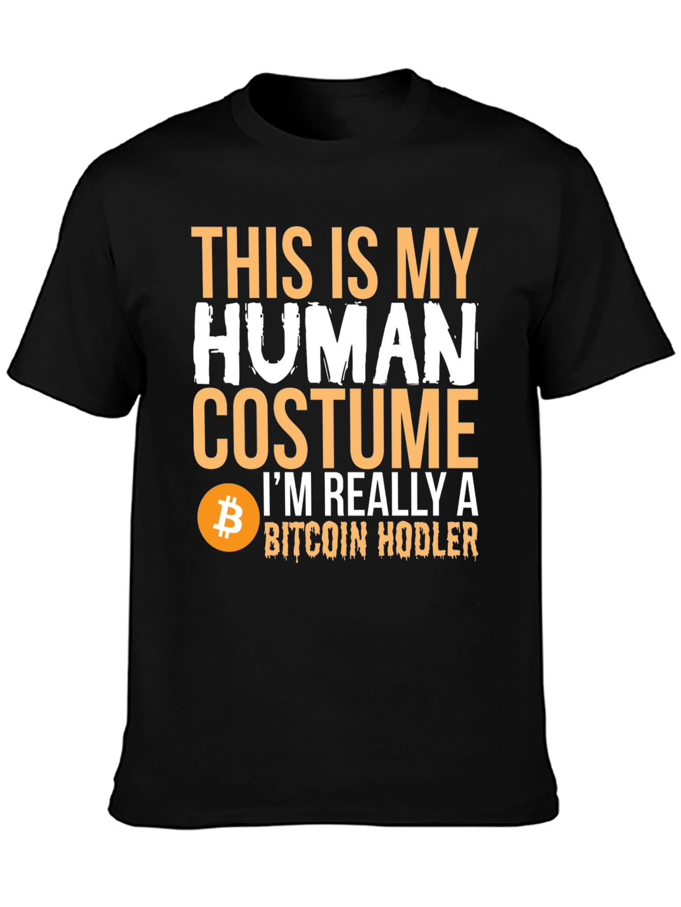 Bitcoin Hodler Human Costume Graphic Tee