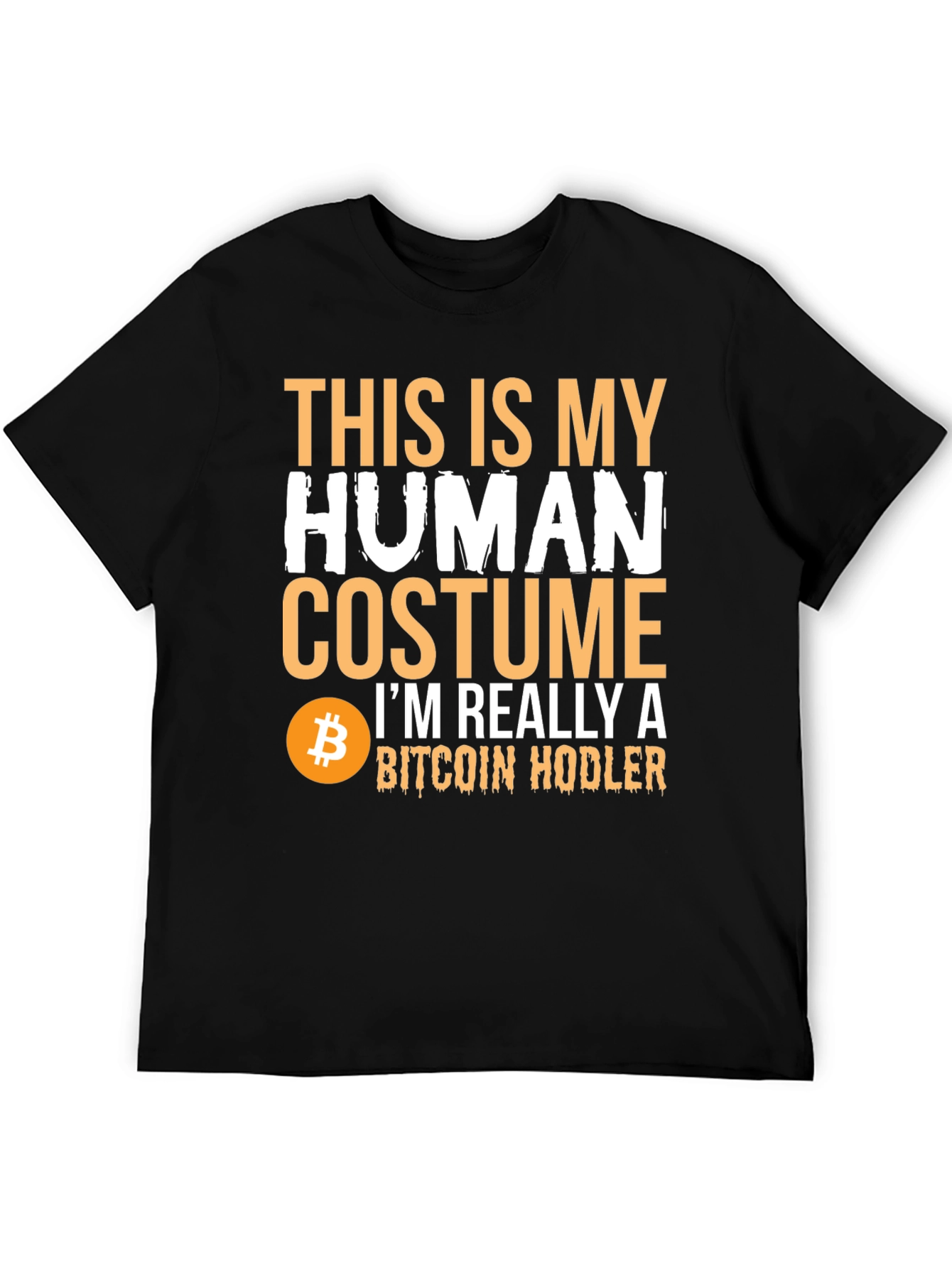 Bitcoin Hodler Human Costume Graphic Tee