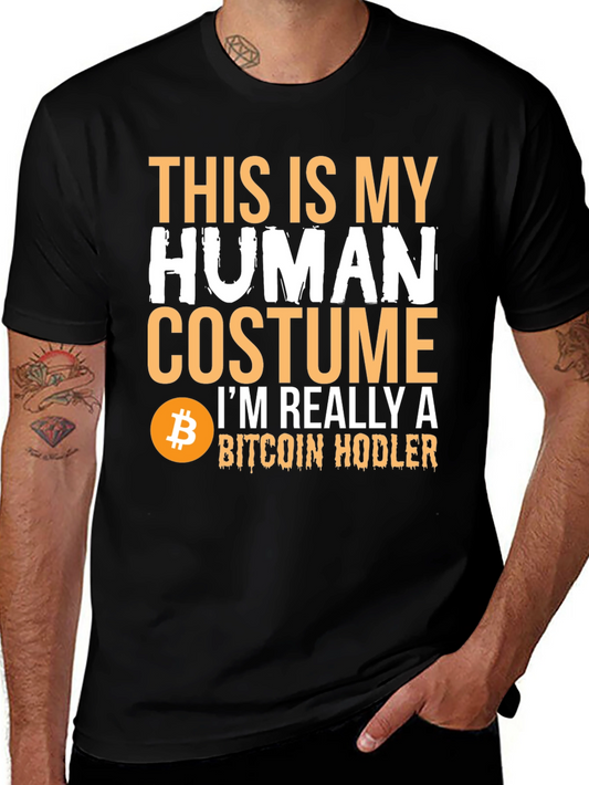 Bitcoin Hodler Human Costume Graphic Tee