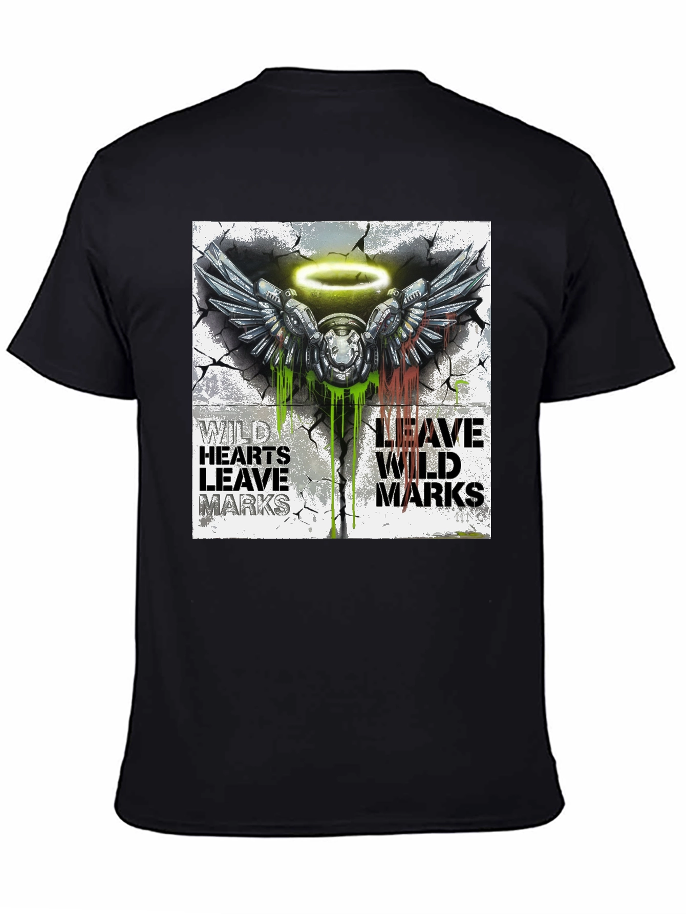 Wild Hearts T-Shirt - Angel Wings Graphic Tee