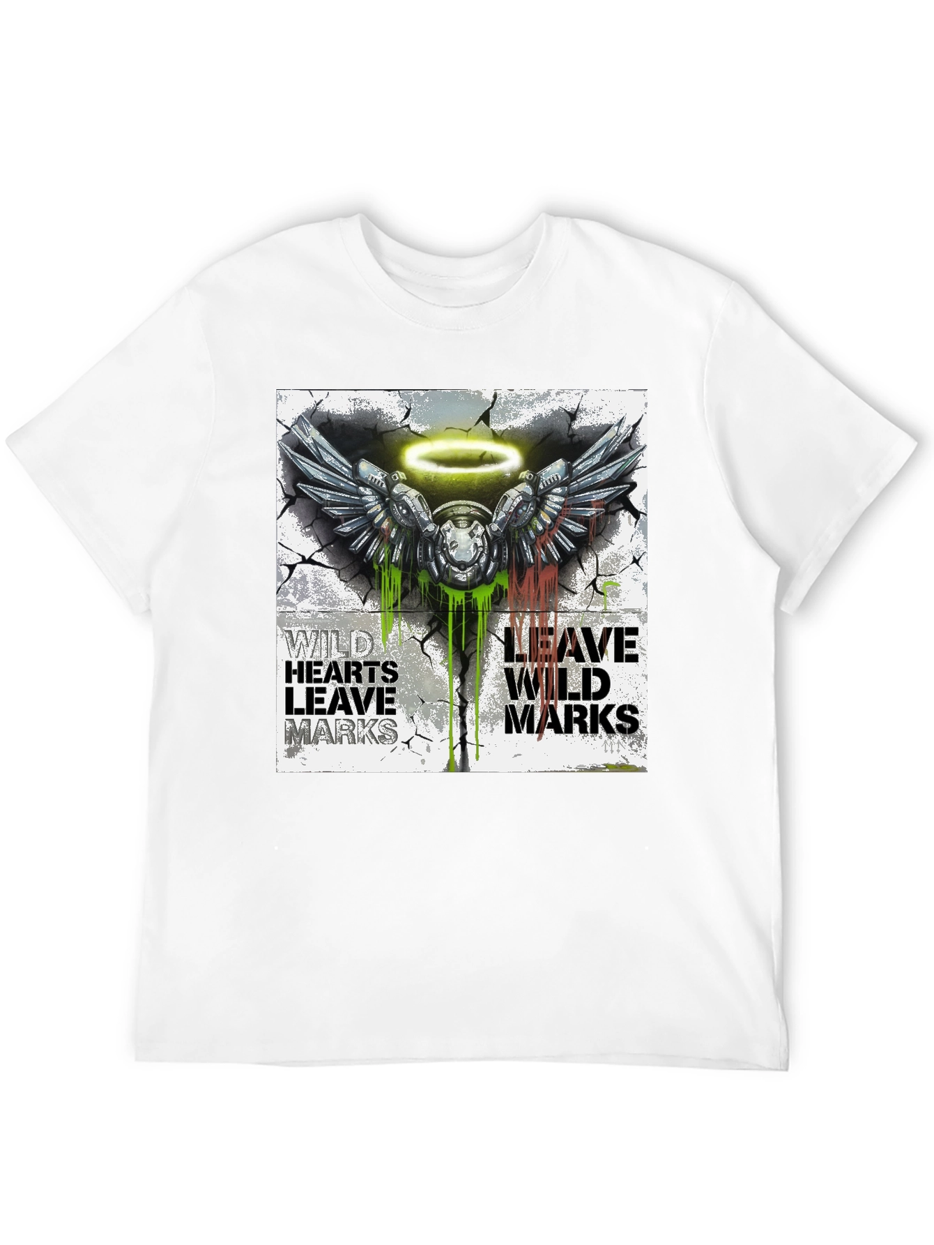 Wild Hearts T-Shirt - Angel Wings Graphic Tee