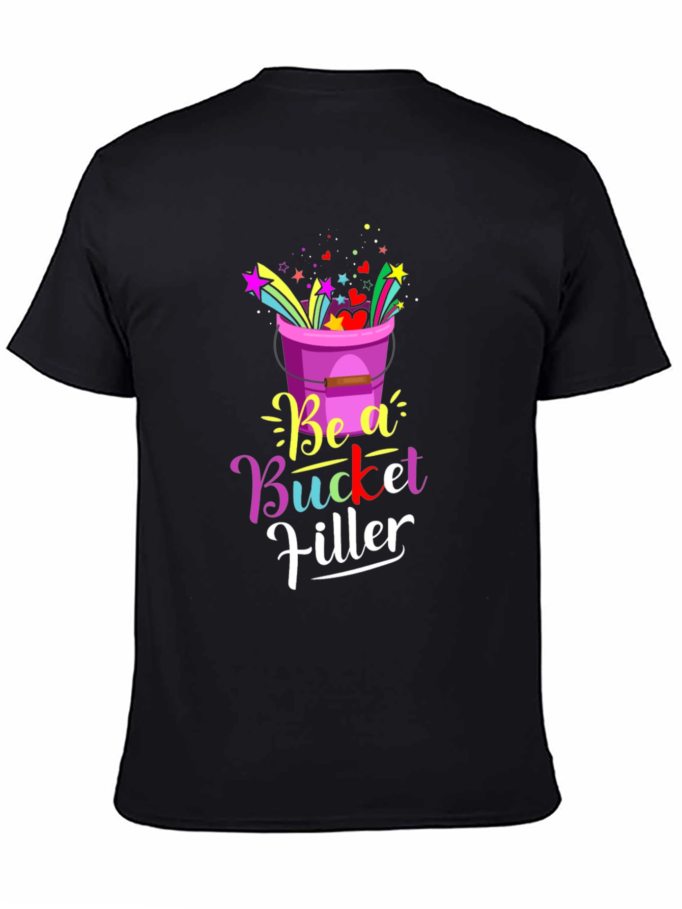 Be a Bucket Filler Graphic Tee - Black