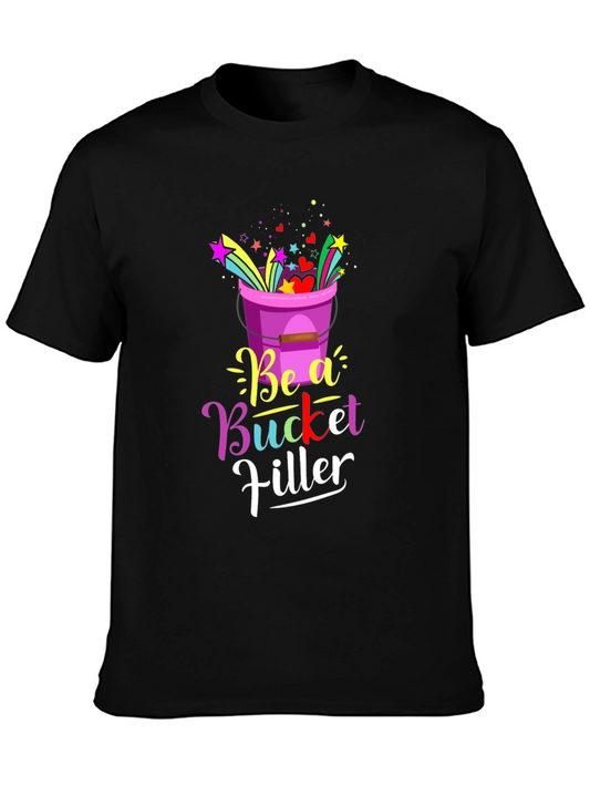 Be a Bucket Filler Graphic Tee - Black